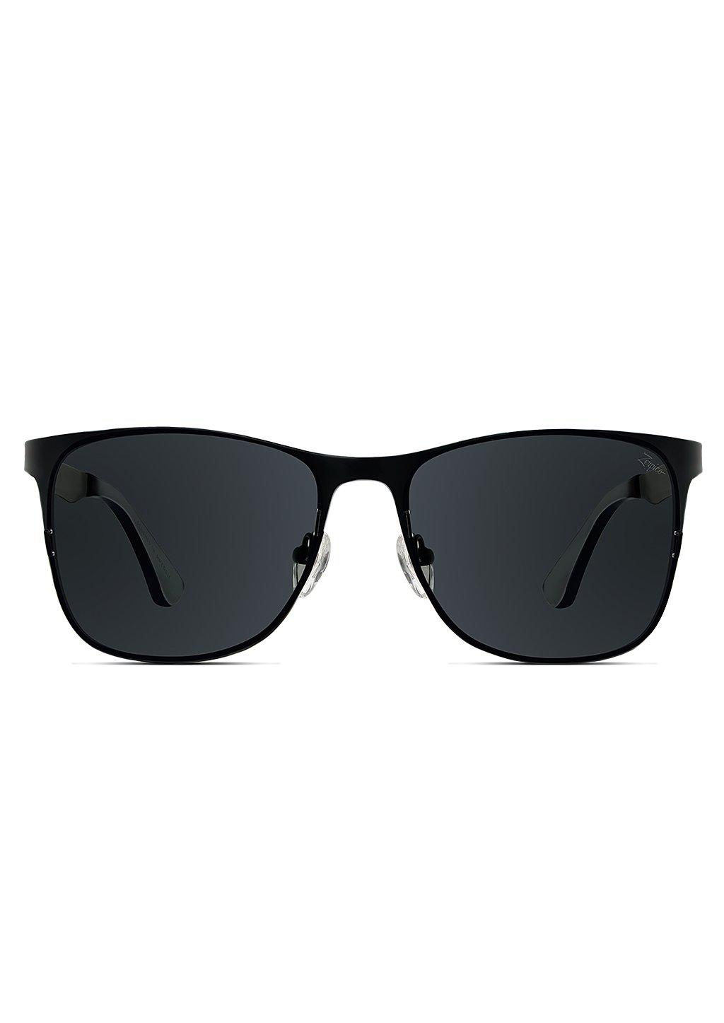 Titanium Wayfarers - V2 sunglasses with changeable lenses in various colors displayed elegantly.