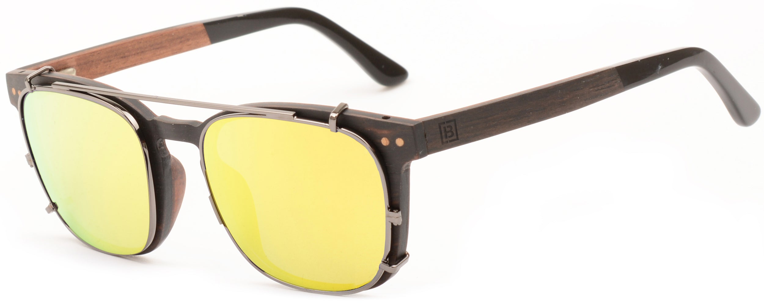 Transformer Wood & Carbon Fibre Sunglasses featuring a multi-layer wood and carbon fibre frame with acetate tips.