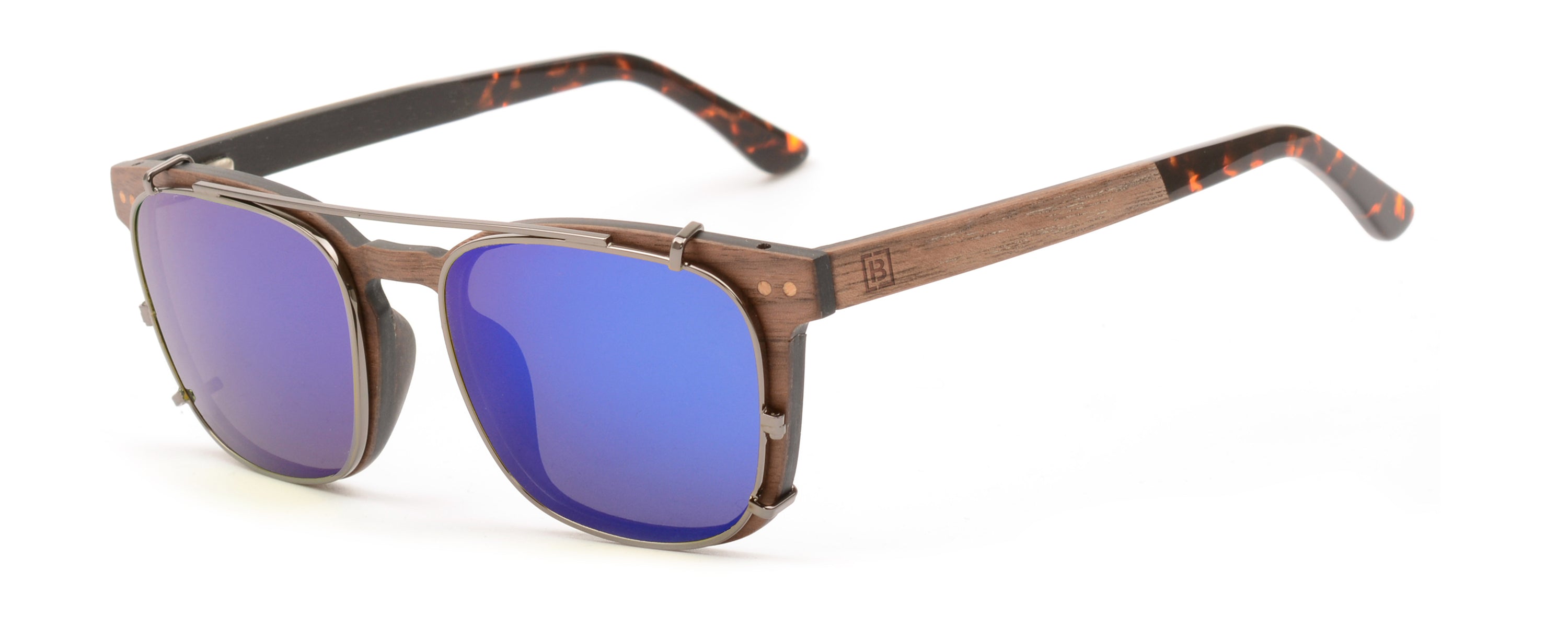 Transformer Wood & Carbon Fibre Sunglasses featuring a multi-layer wood and carbon fibre frame with acetate tips.