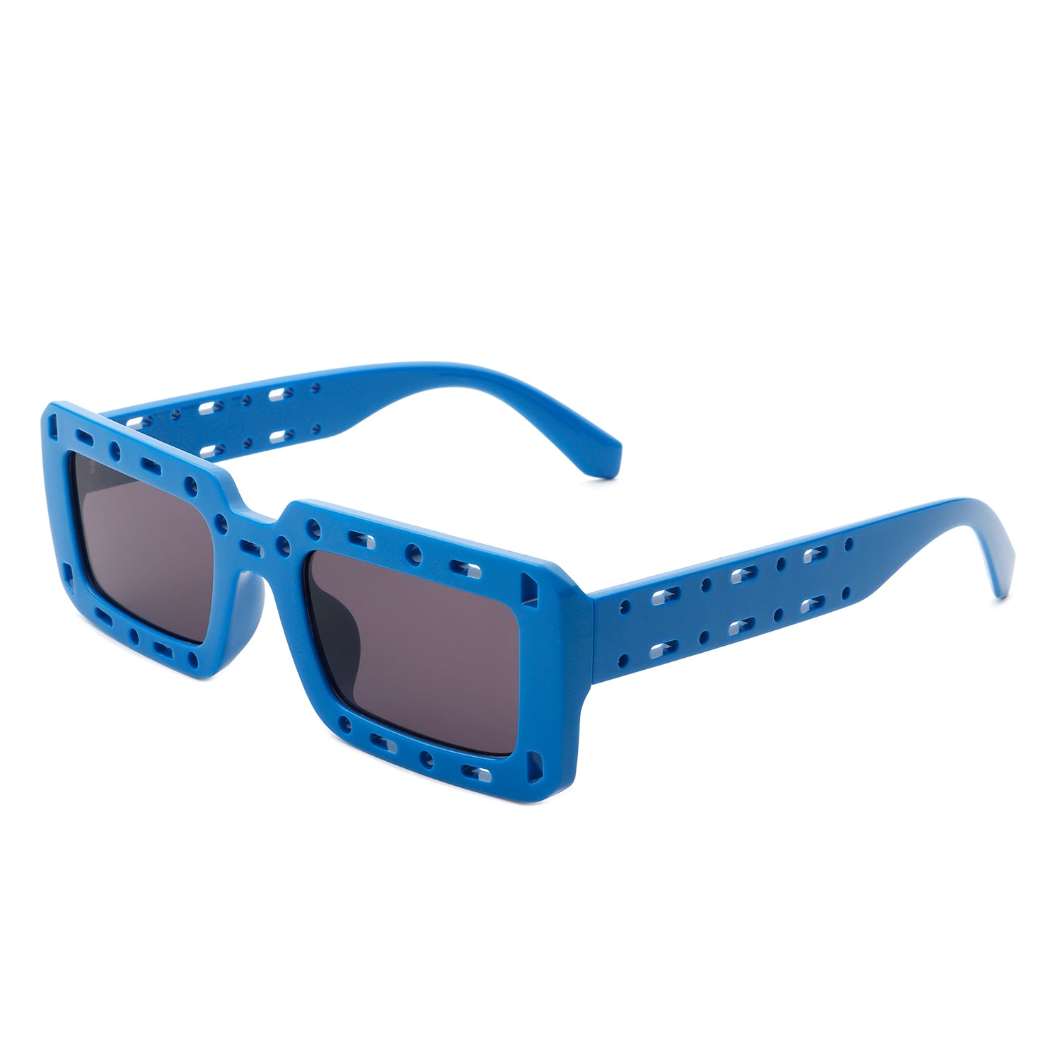 Undynite Rectangle Irregular Frame Retro Fashion Square Sunglasses with a stylish design and UV protection.