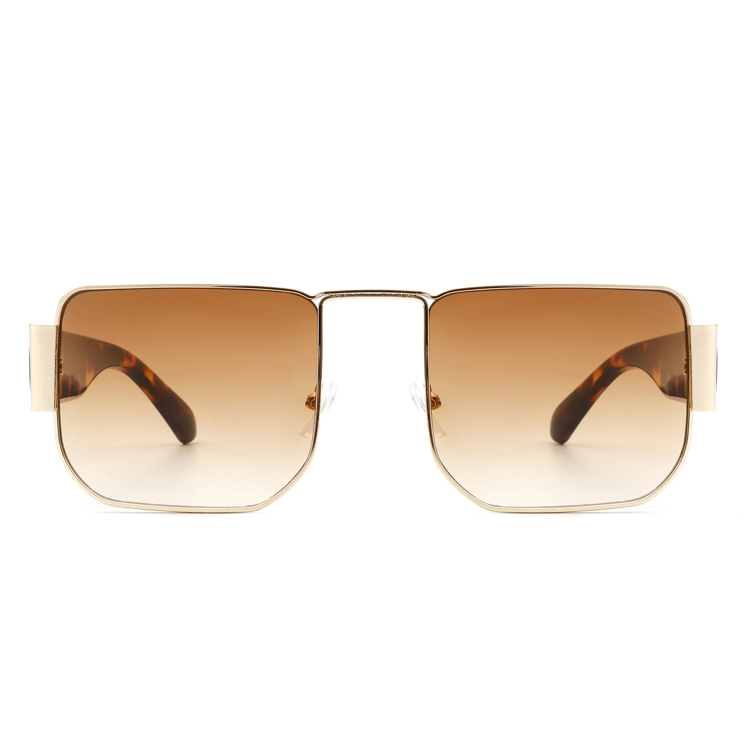 Ushad Square Retro Flat Top Tinted Vintage Fashion Sunglasses with a stylish design and UV protection.