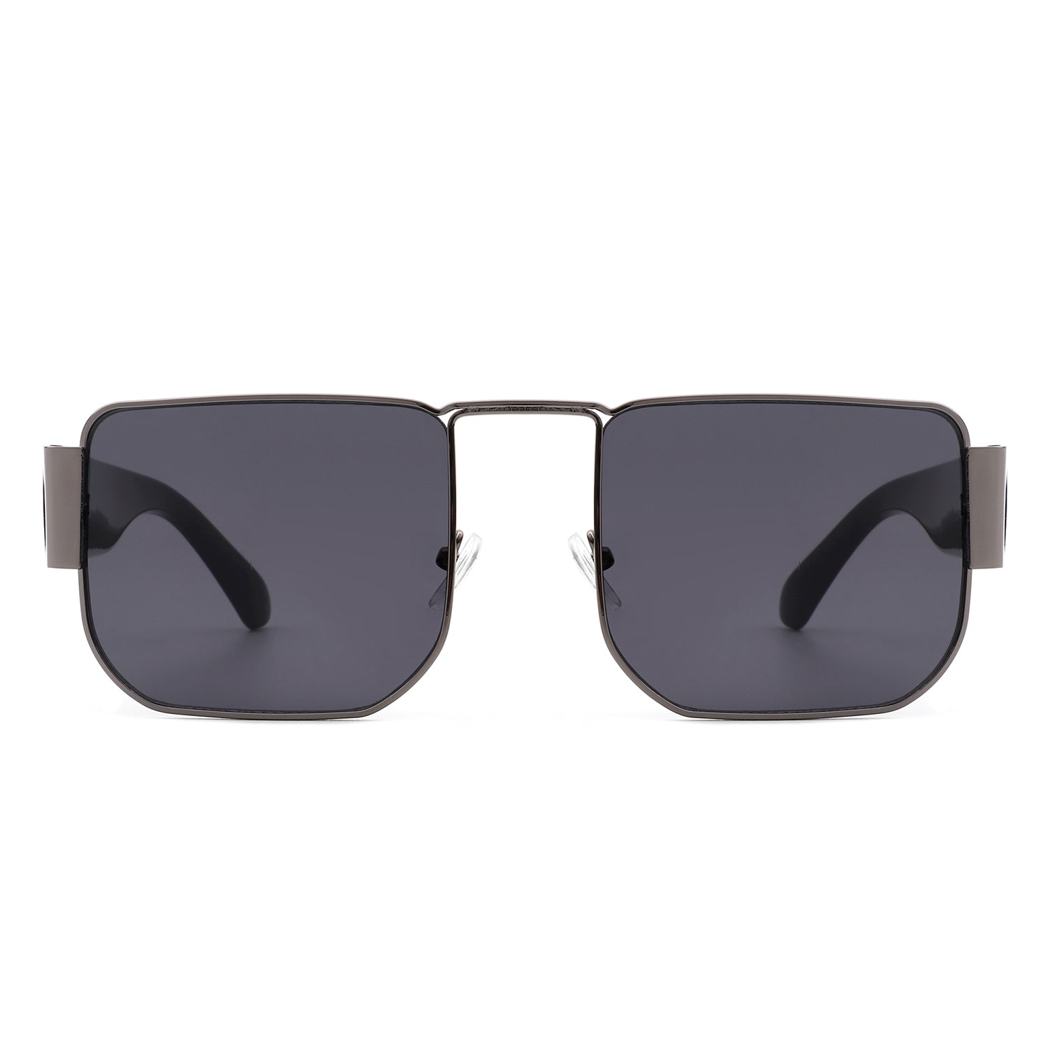 Ushad Square Retro Flat Top Tinted Vintage Fashion Sunglasses with a stylish design and UV protection.