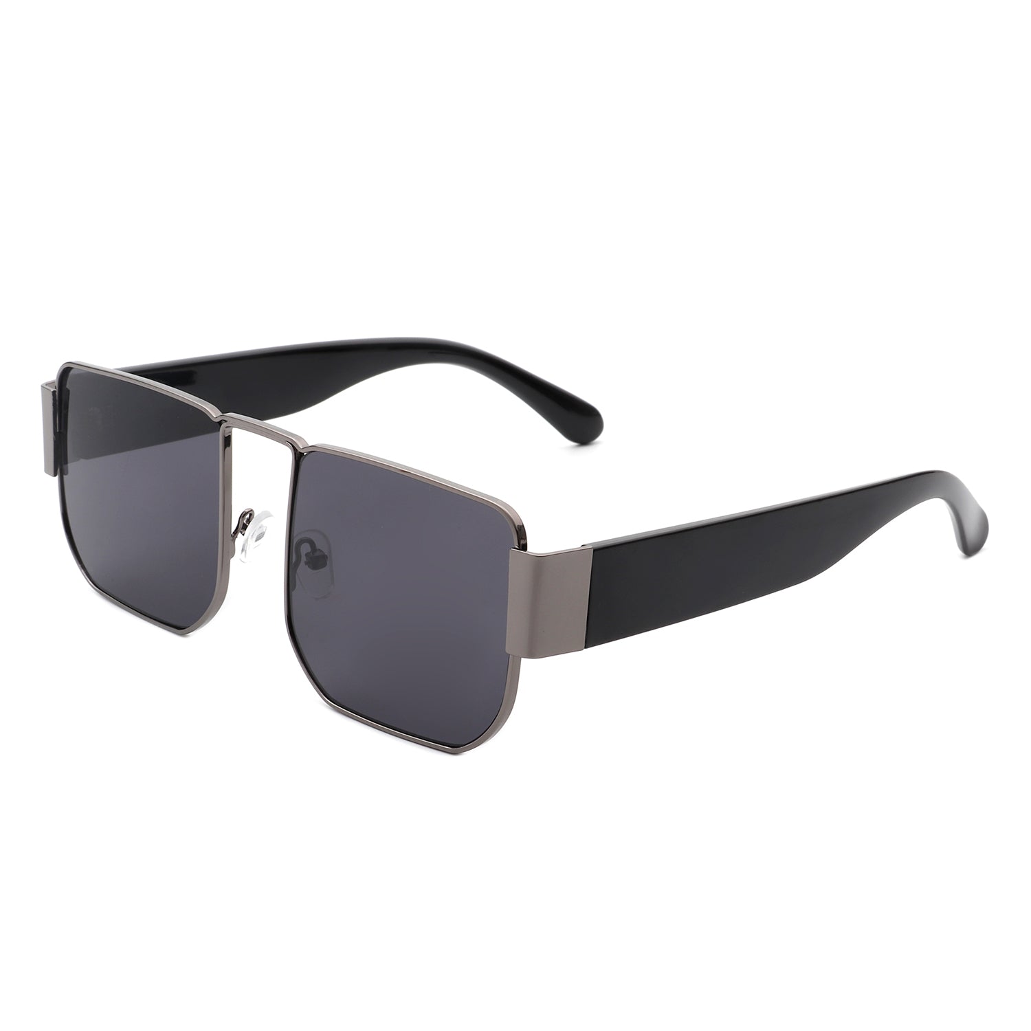 Ushad Square Retro Flat Top Tinted Vintage Fashion Sunglasses with a stylish design and UV protection.