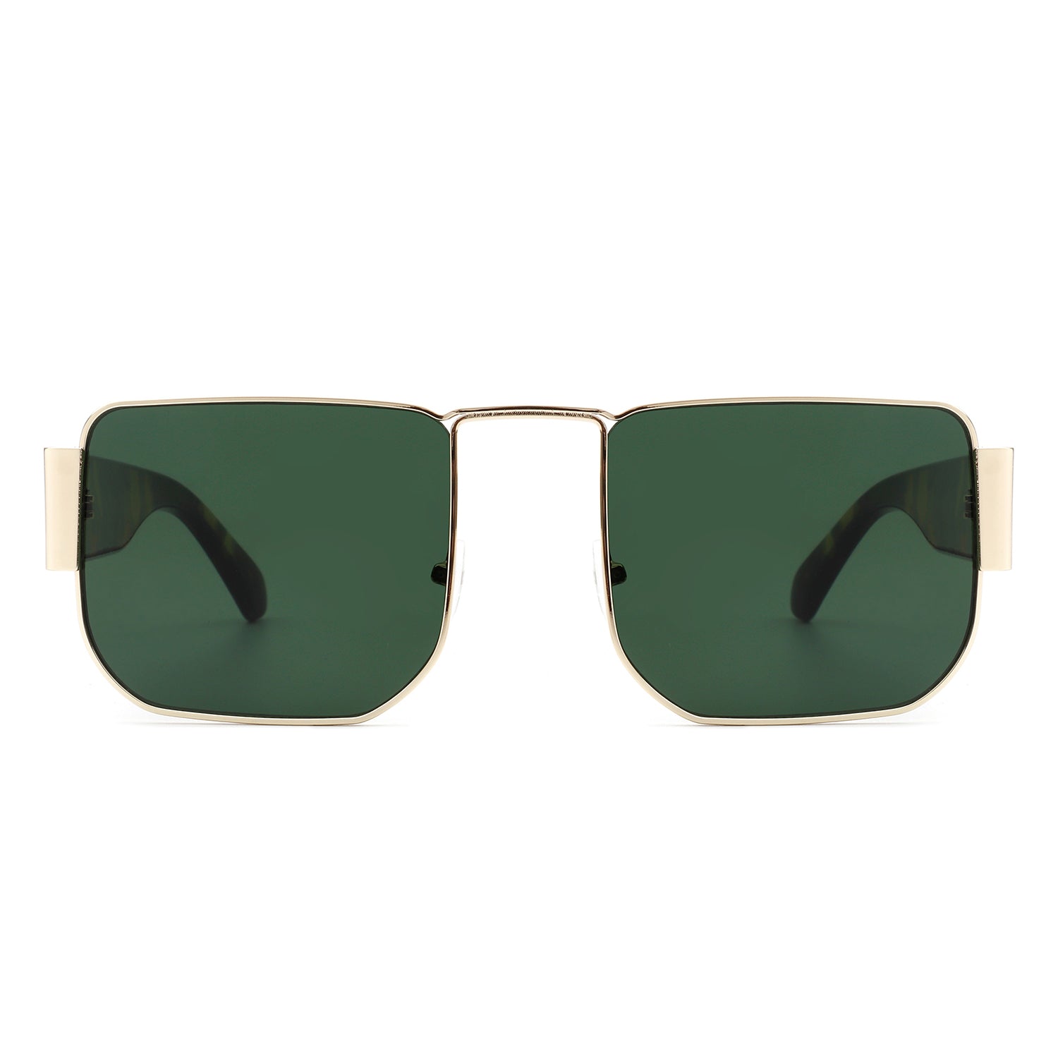 Ushad Square Retro Flat Top Tinted Vintage Fashion Sunglasses with a stylish design and UV protection.