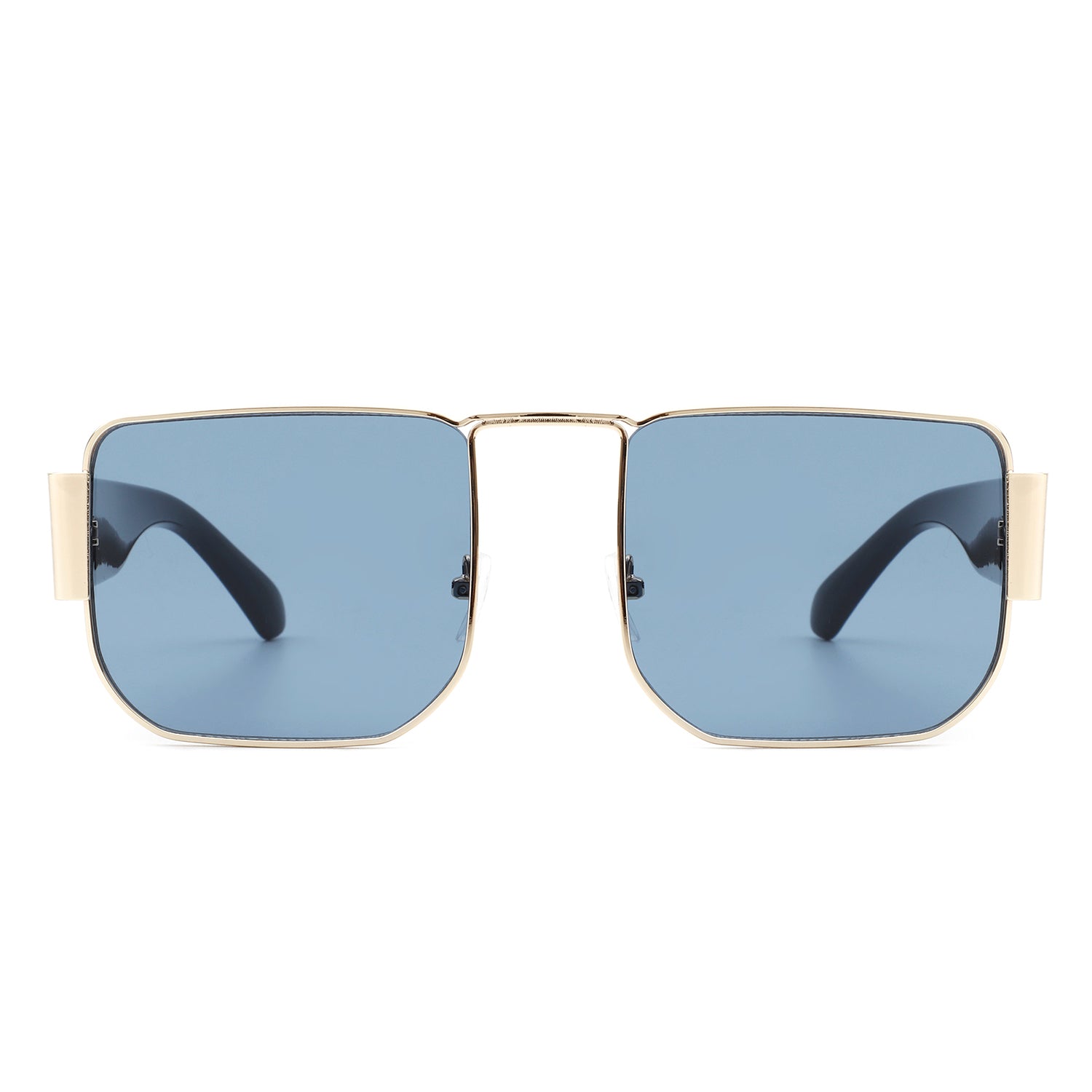 Ushad Square Retro Flat Top Tinted Vintage Fashion Sunglasses with a stylish design and UV protection.