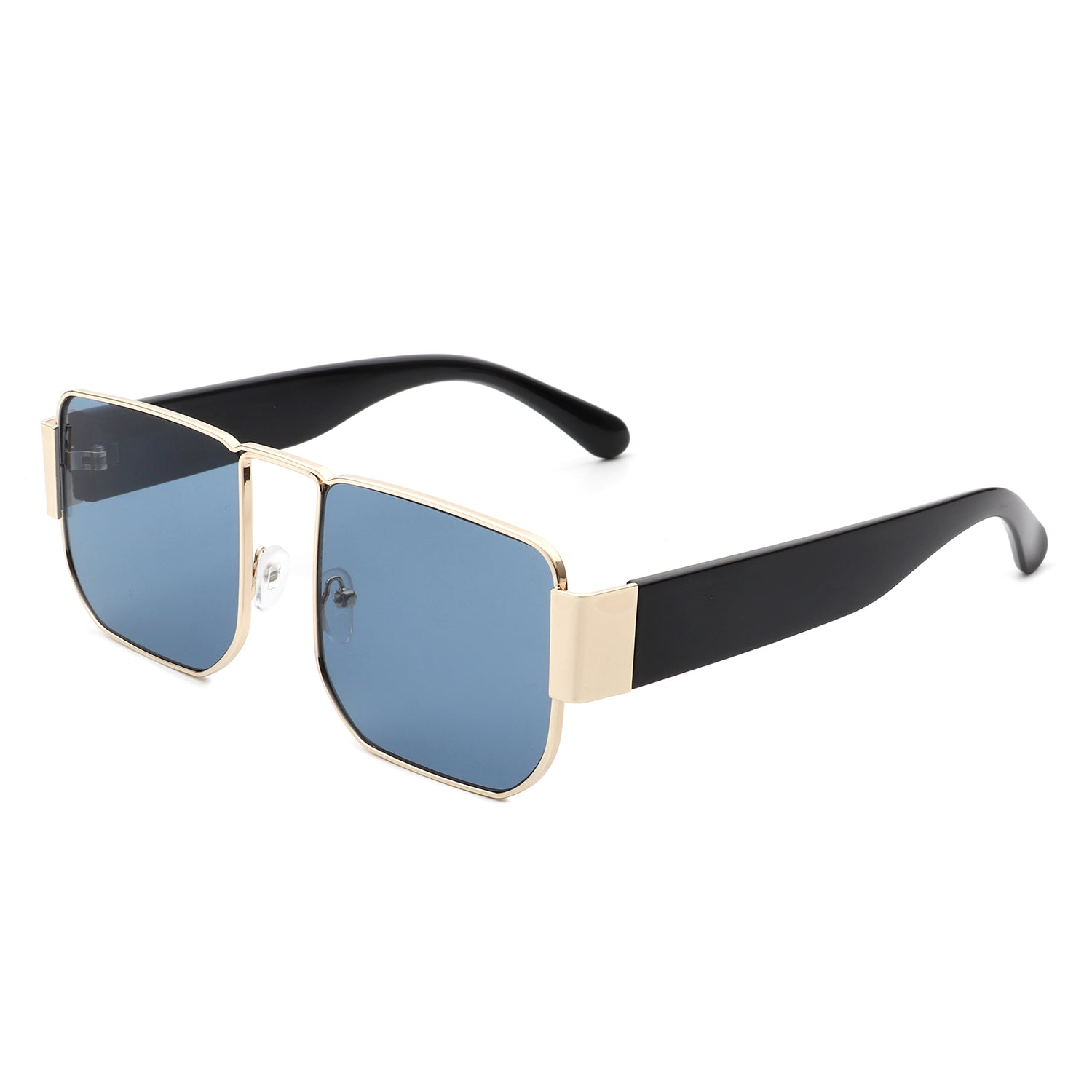 Ushad Square Retro Flat Top Tinted Vintage Fashion Sunglasses with a stylish design and UV protection.