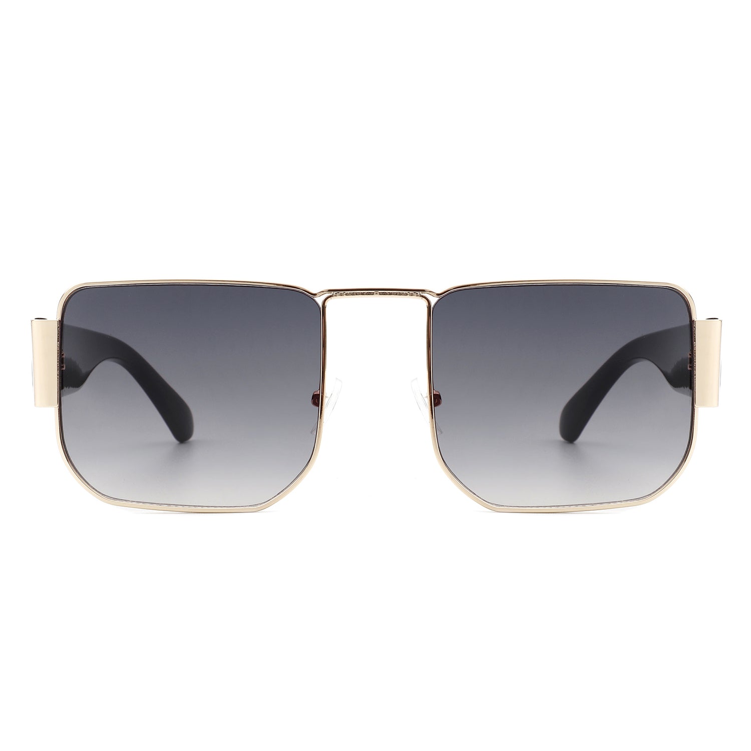 Ushad Square Retro Flat Top Tinted Vintage Fashion Sunglasses with a stylish design and UV protection.