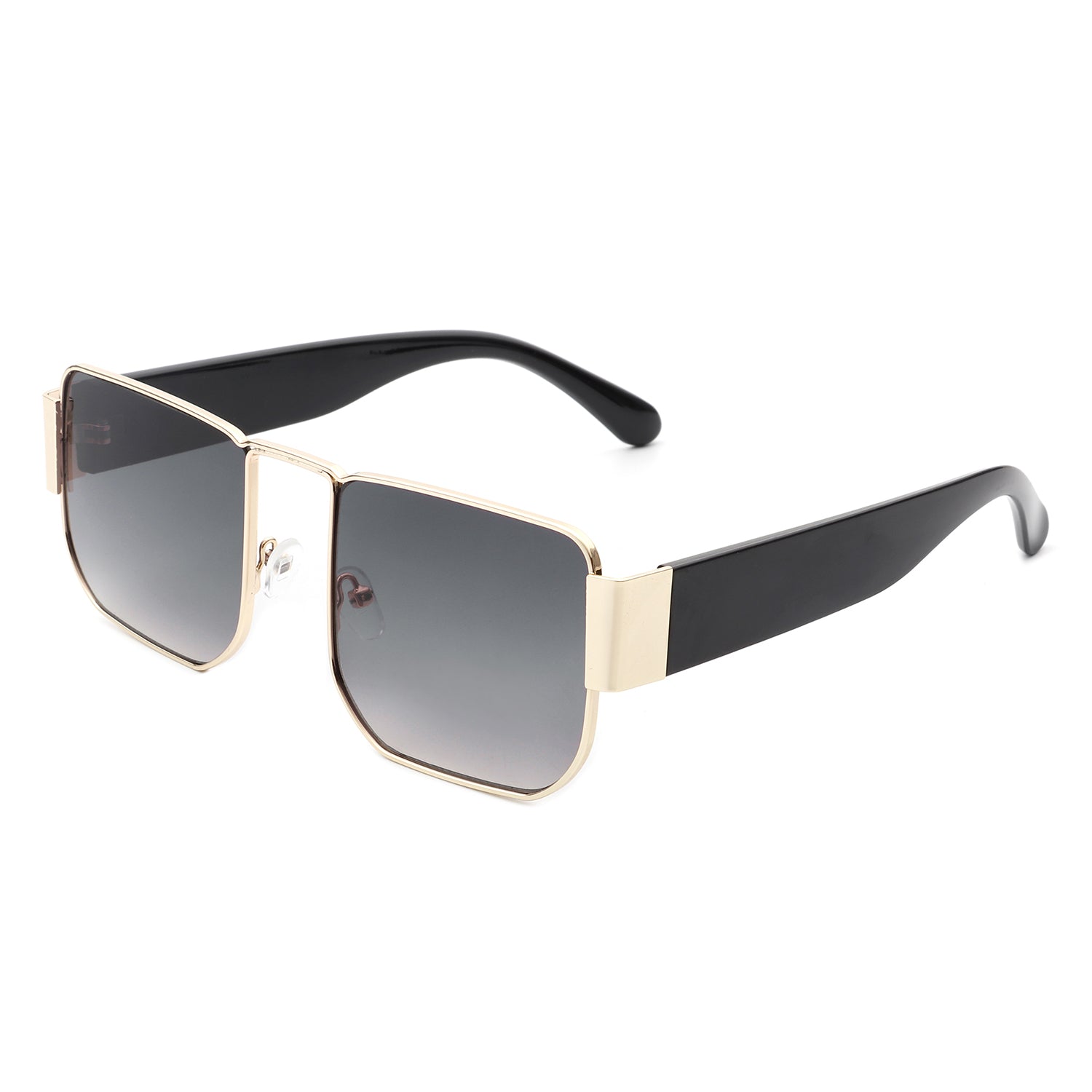 Ushad Square Retro Flat Top Tinted Vintage Fashion Sunglasses with a stylish design and UV protection.