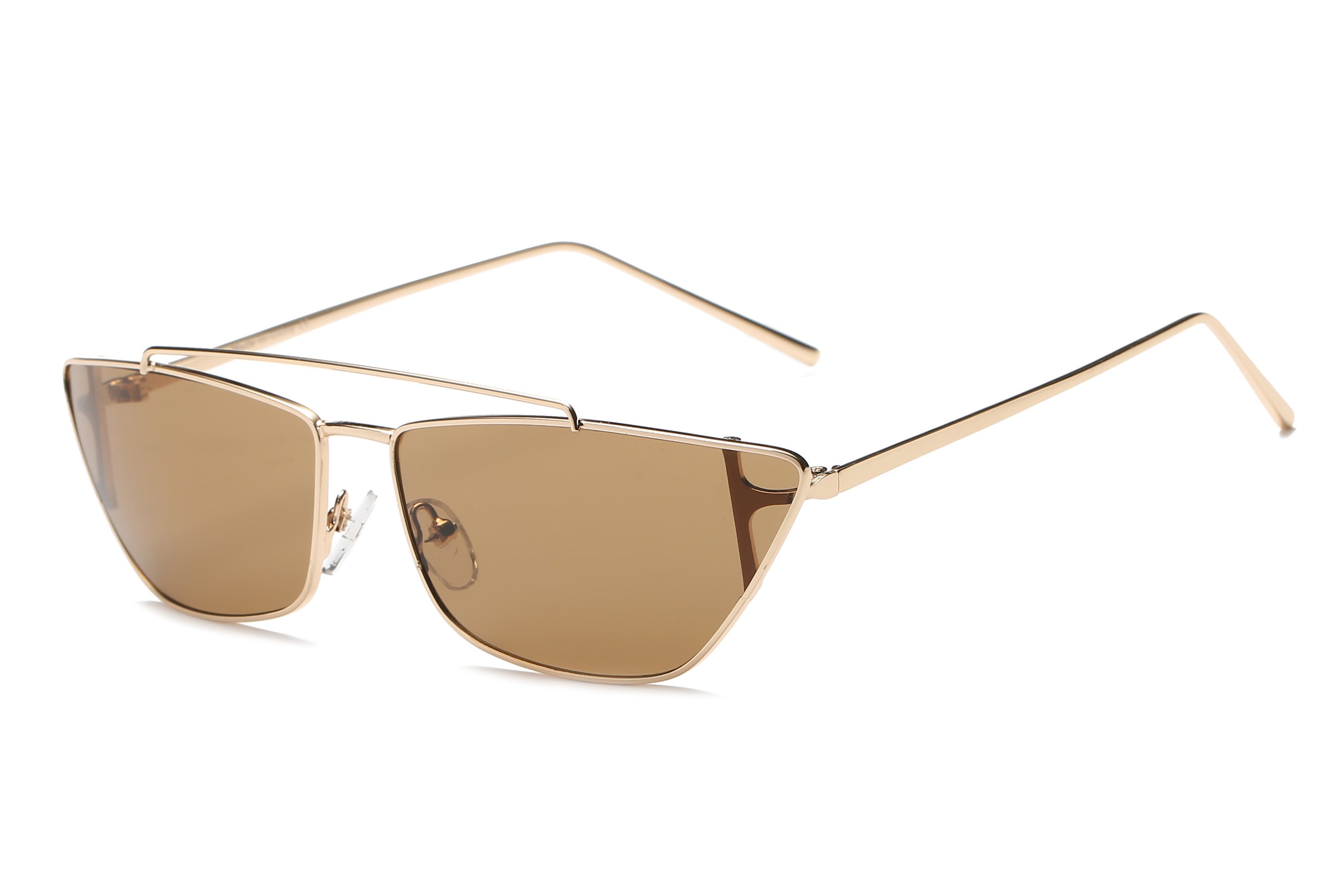 Vada Sunglasses featuring a retro cat eye design with a metal frame and PC lenses, perfect for women's fashion.