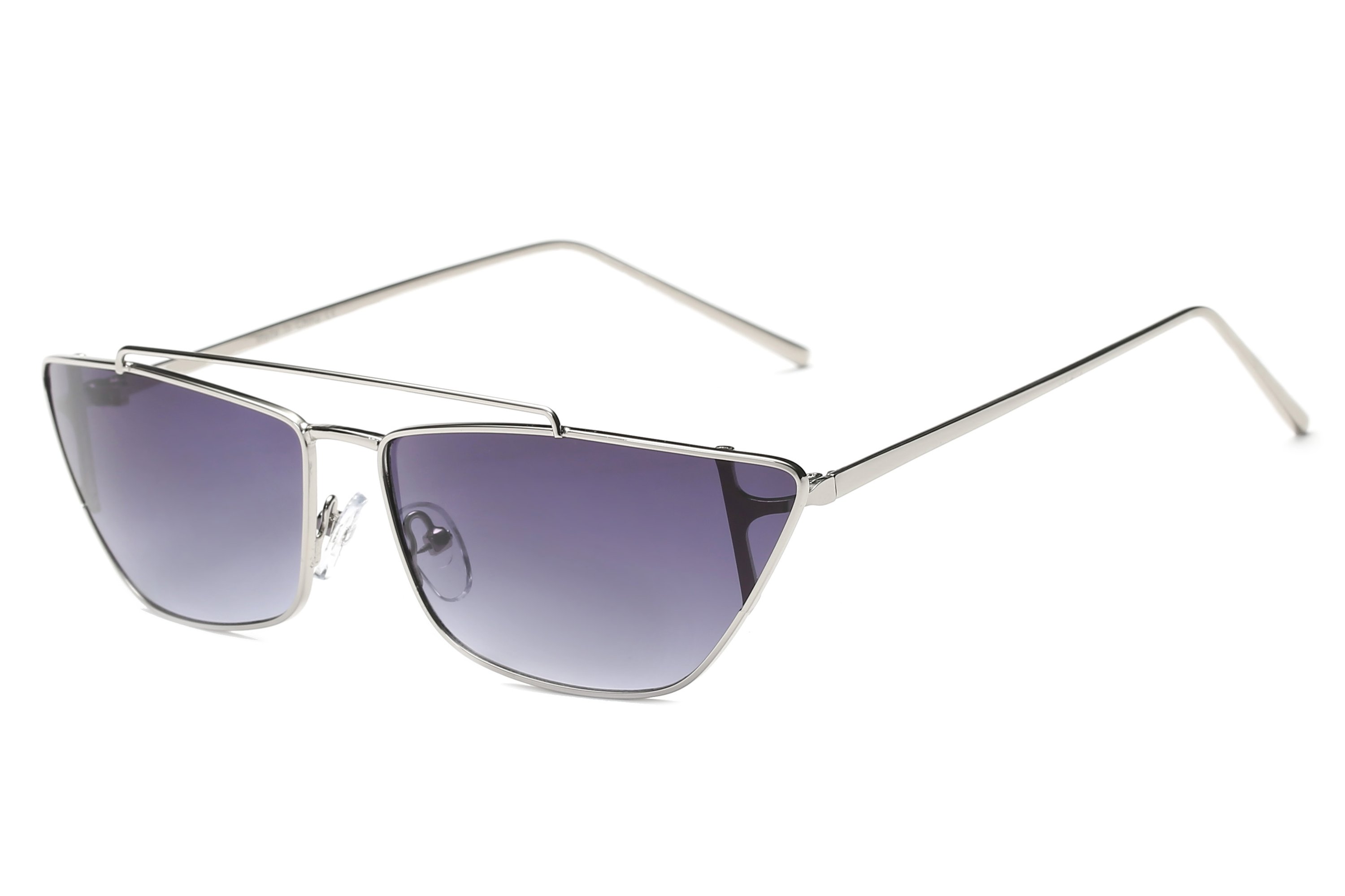 Vada Sunglasses featuring a retro cat eye design with a metal frame and PC lenses, perfect for women's fashion.