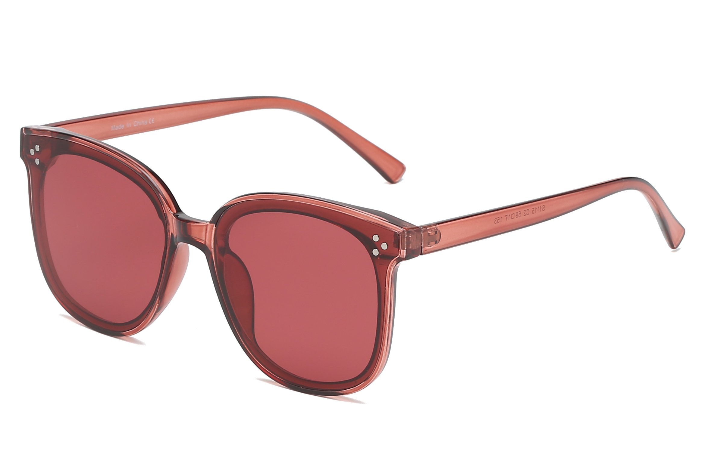 Veronica sunglasses featuring a stylish plastic frame and durable PC lenses, designed for 100% UVA and UVB protection.