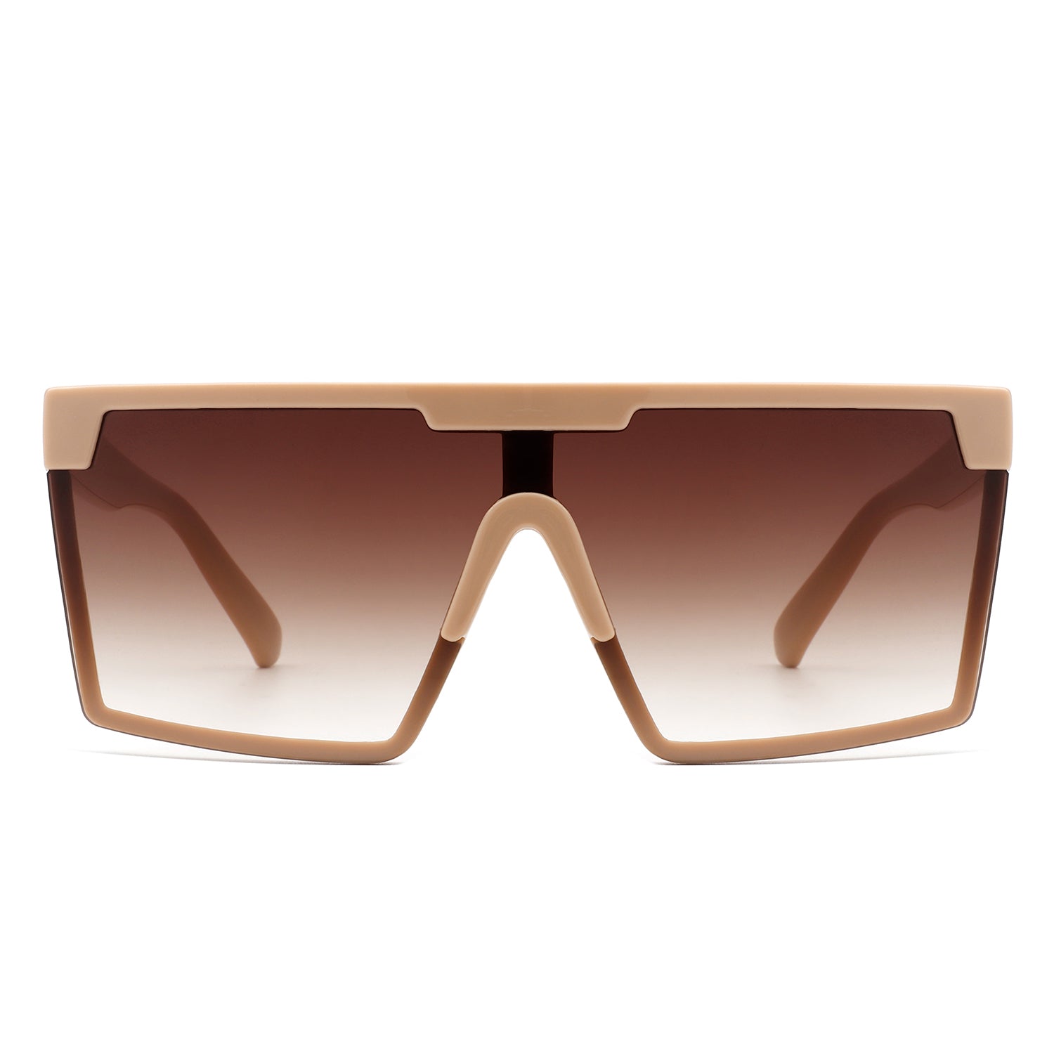 Vitalize Oversize Retro Square Flat Top Tinted Fashion Women sunglasses with a stylish design and UV protection.