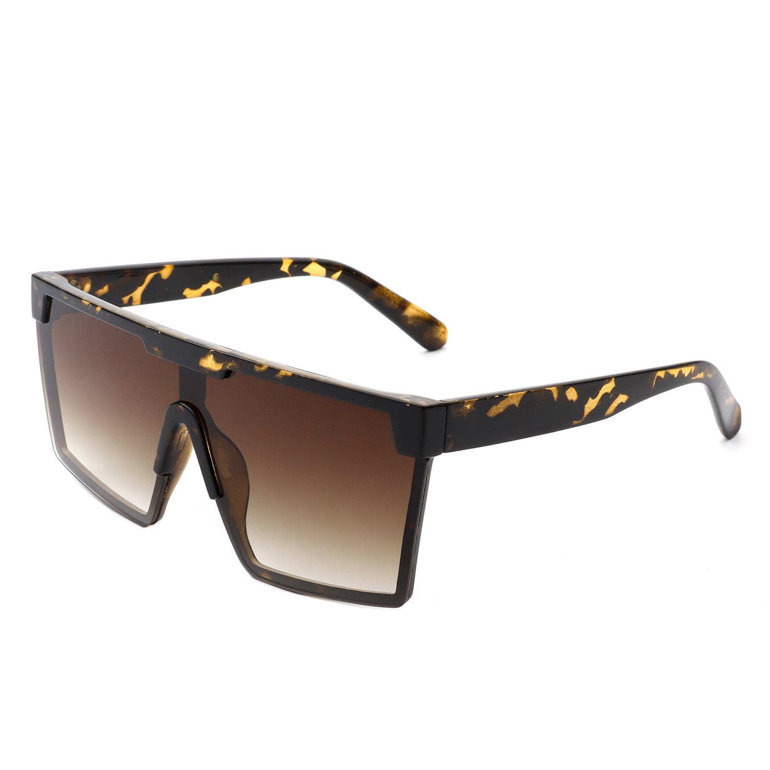 Vitalize Oversize Retro Square Flat Top Tinted Fashion Women sunglasses with a stylish design and UV protection.