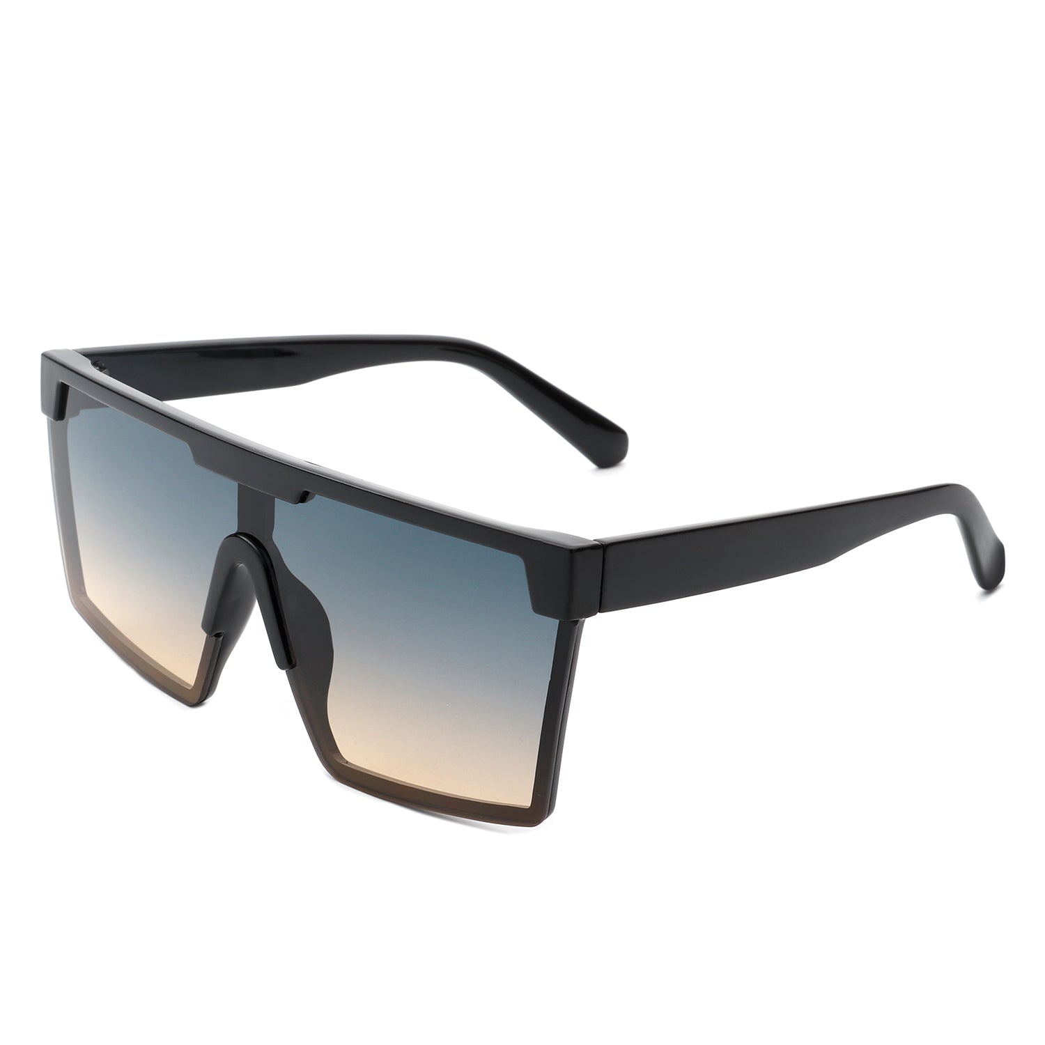 Vitalize Oversize Retro Square Flat Top Tinted Fashion Women sunglasses with a stylish design and UV protection.