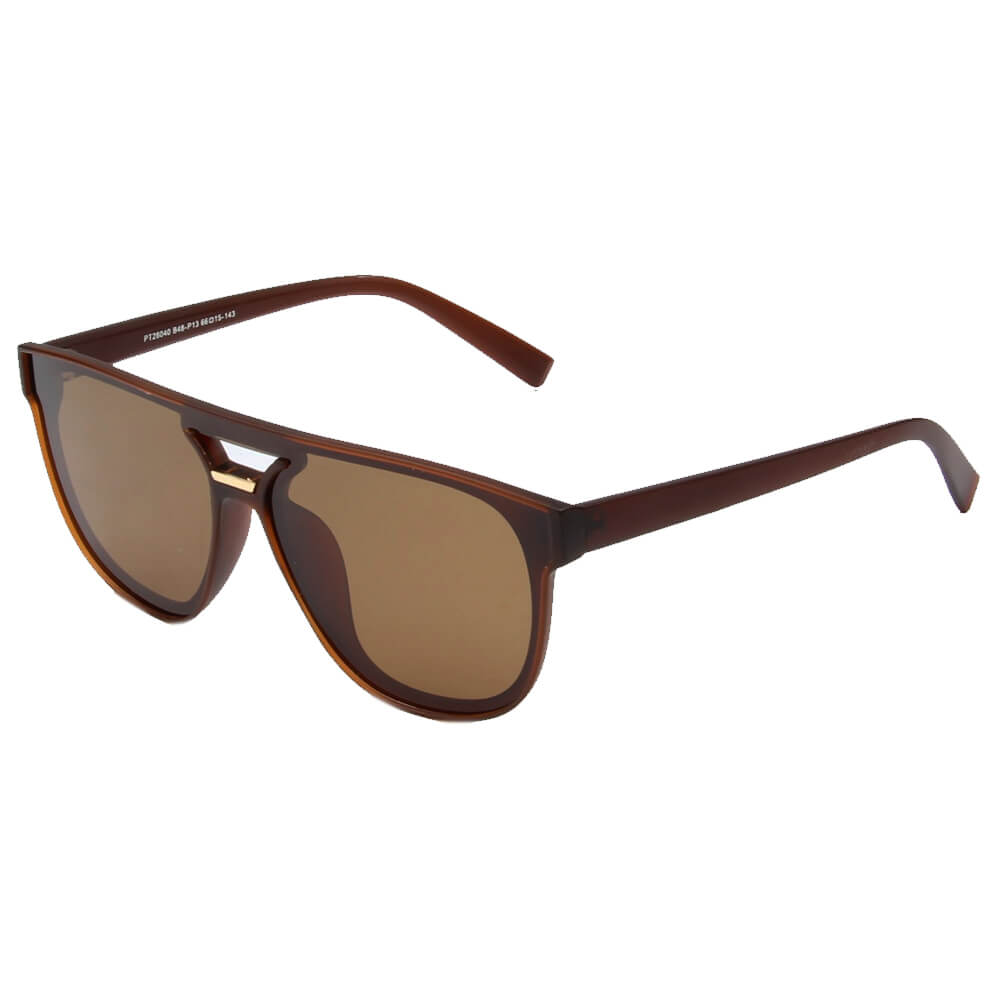 Warsawi Classic Round Polarized Fashion Sunglasses with TR90 frame and CR-39 lenses, showcasing a stylish round design.