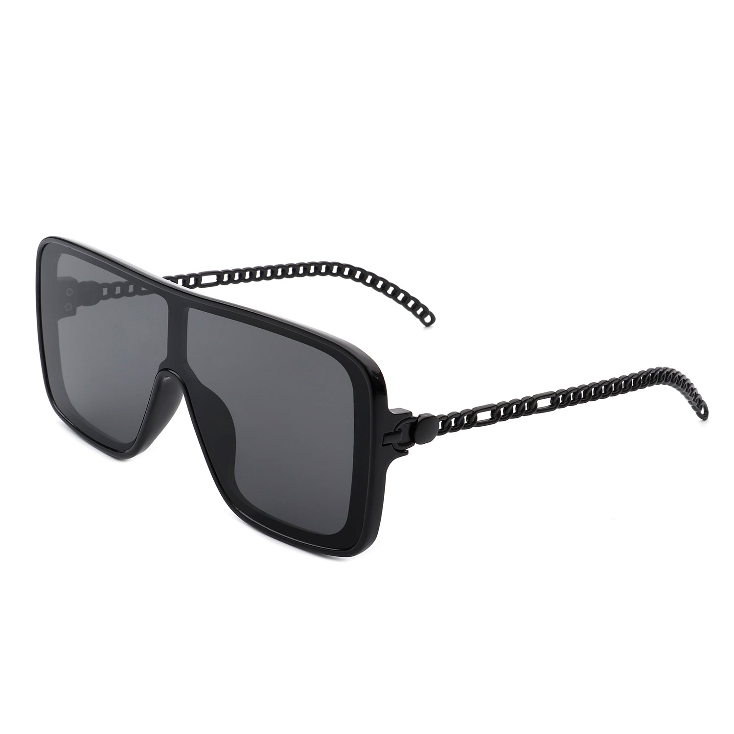 Wildwind Square Fashion Flat Top Oversize Retro Sunglasses with a stylish square design and UV protection.