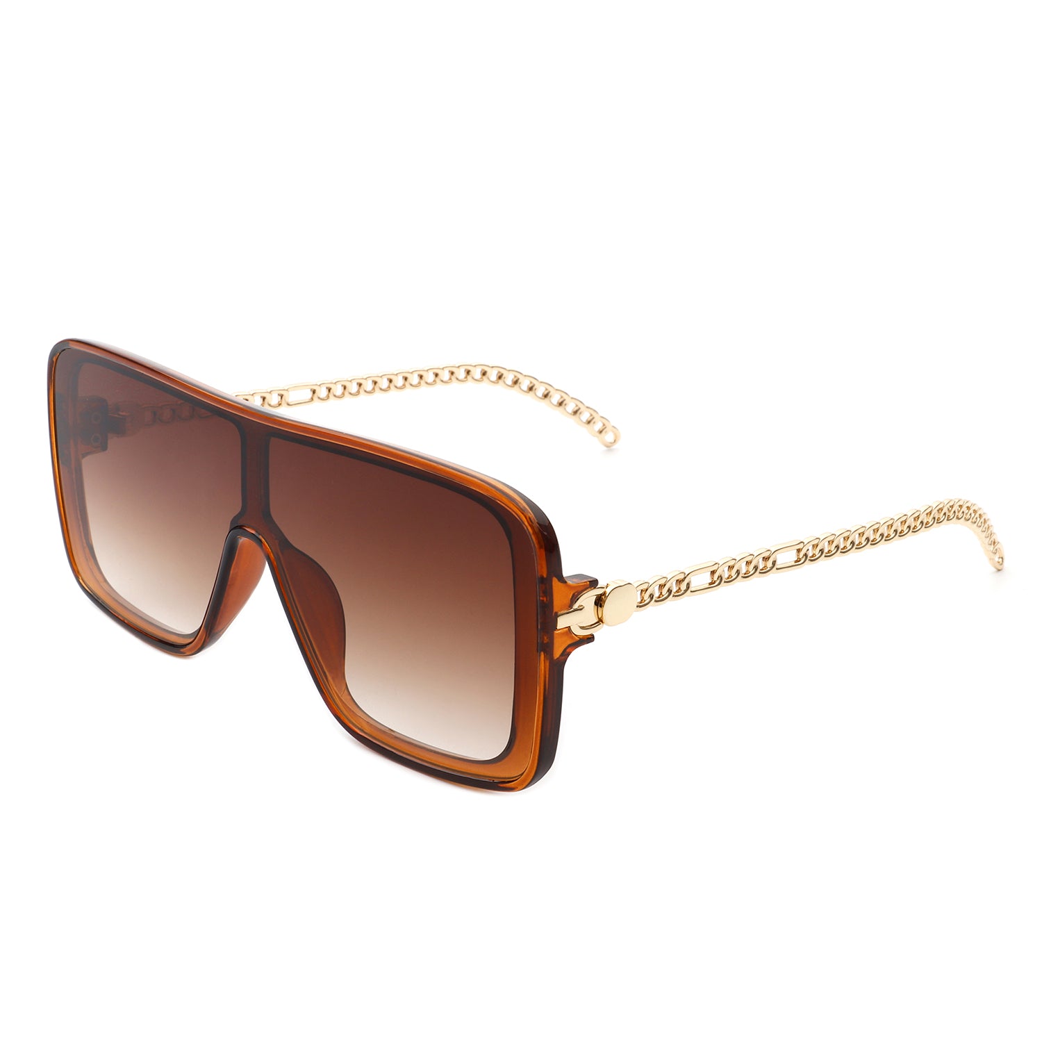 Wildwind Square Fashion Flat Top Oversize Retro Sunglasses with a stylish square design and UV protection.