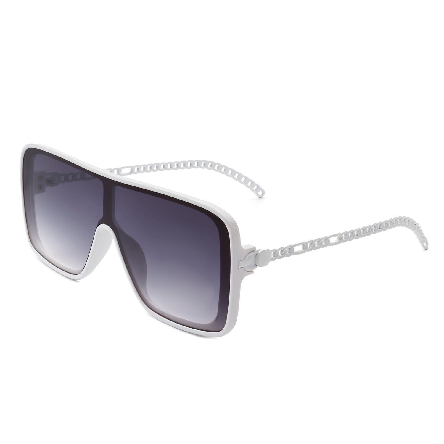 Wildwind Square Fashion Flat Top Oversize Retro Sunglasses with a stylish square design and UV protection.