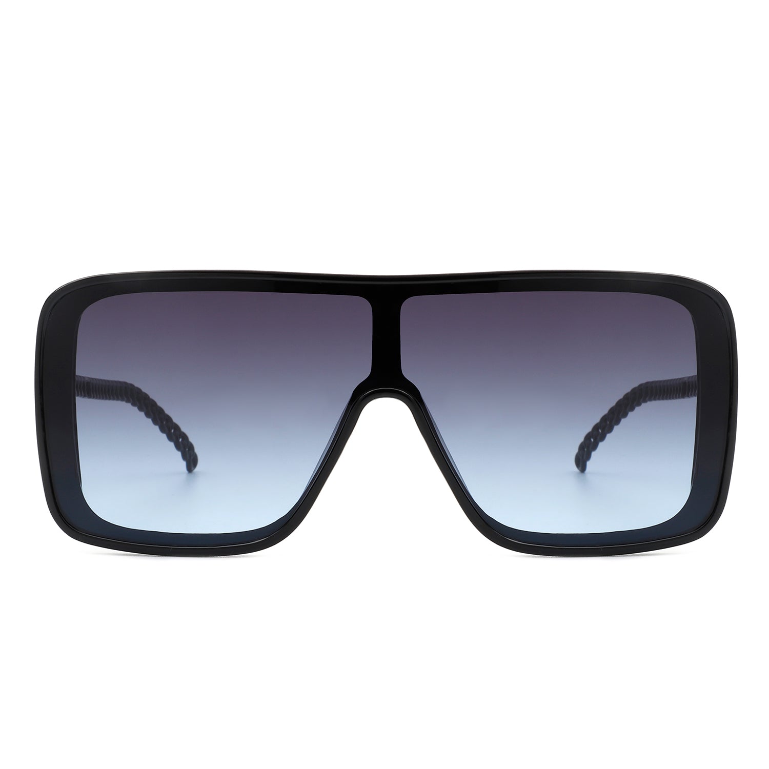 Wildwind Square Fashion Flat Top Oversize Retro Sunglasses with a stylish square design and UV protection.