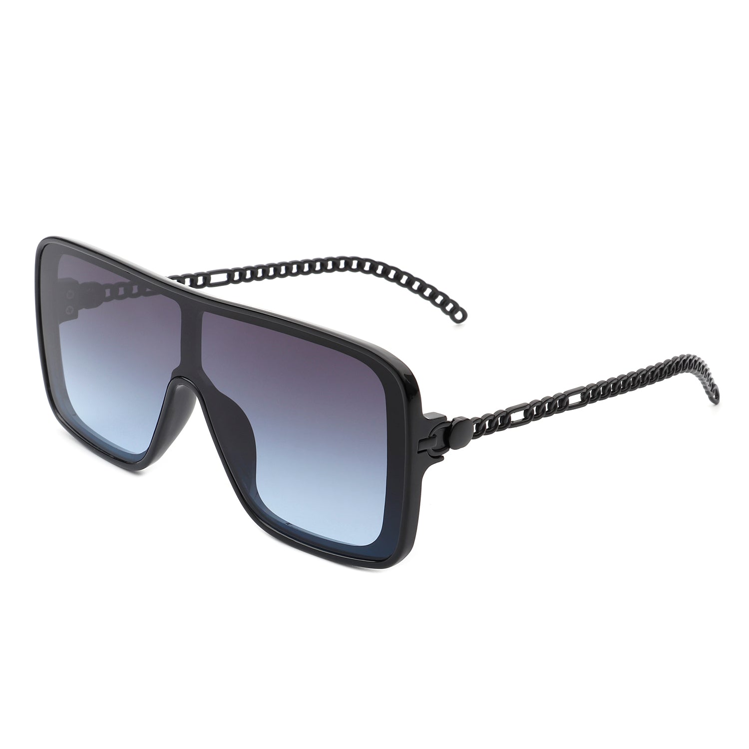 Wildwind Square Fashion Flat Top Oversize Retro Sunglasses with a stylish square design and UV protection.