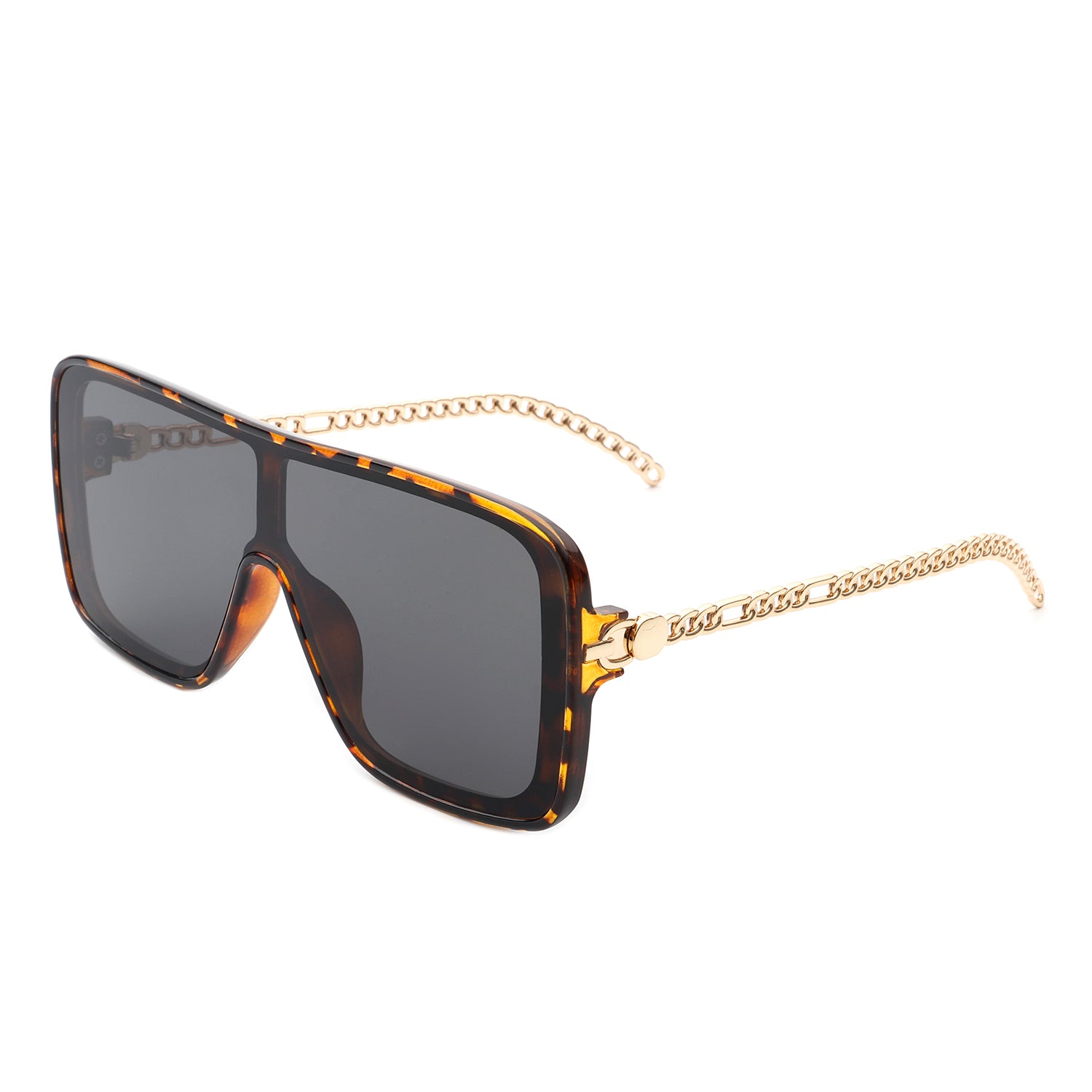 Wildwind Square Fashion Flat Top Oversize Retro Sunglasses with a stylish square design and UV protection.