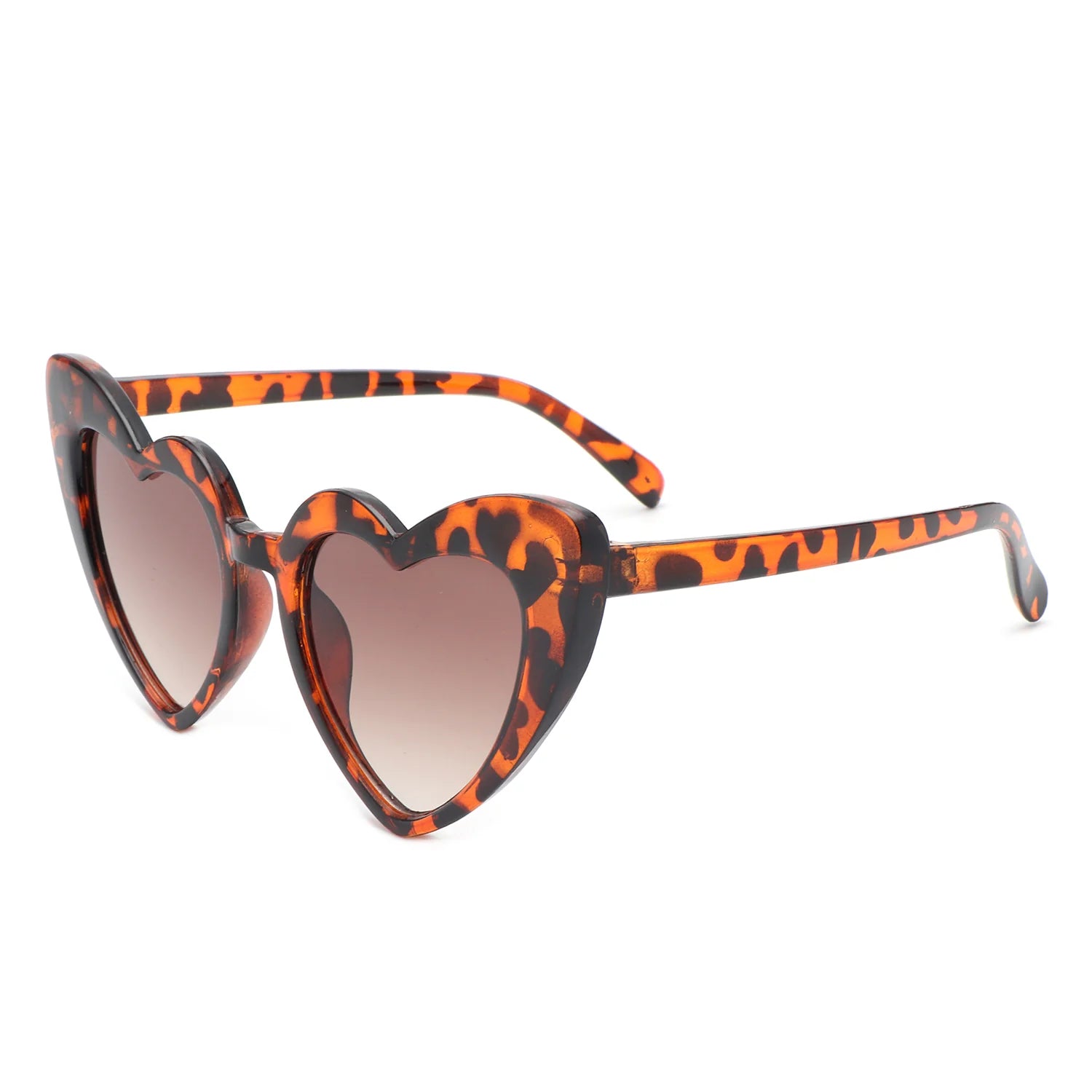 Wink Heart-Shaped Sunglasses for Kids featuring a playful design, lightweight plastic frames, and polycarbonate lenses for sun protection.