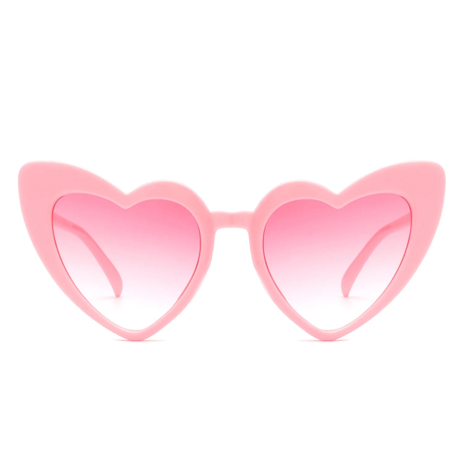 Wink Heart-Shaped Sunglasses for Kids featuring a playful design, lightweight plastic frames, and polycarbonate lenses for sun protection.