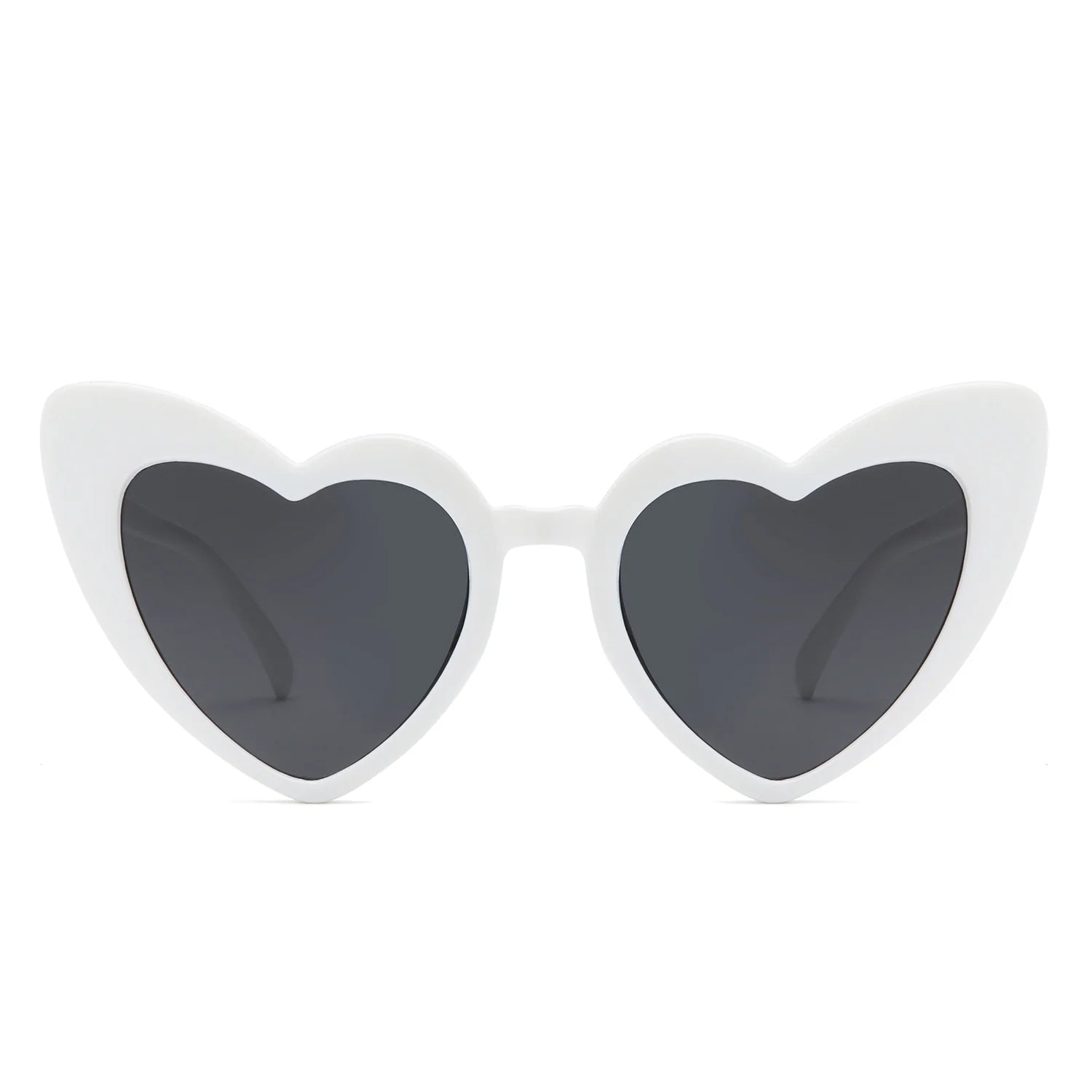 Wink Heart-Shaped Sunglasses for Kids featuring a playful design, lightweight plastic frames, and polycarbonate lenses for sun protection.