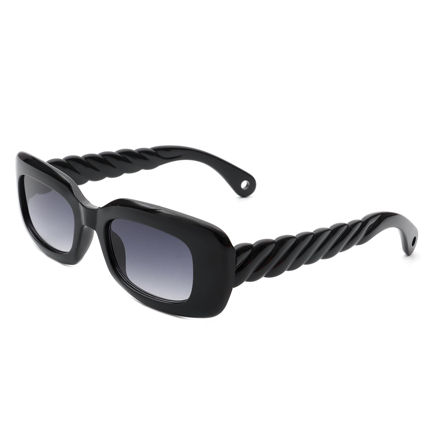 Wonderia Rectangle Narrow Retro Slim Square Fashion Sunglasses with plastic frame and PC lenses, offering stylish sun protection.