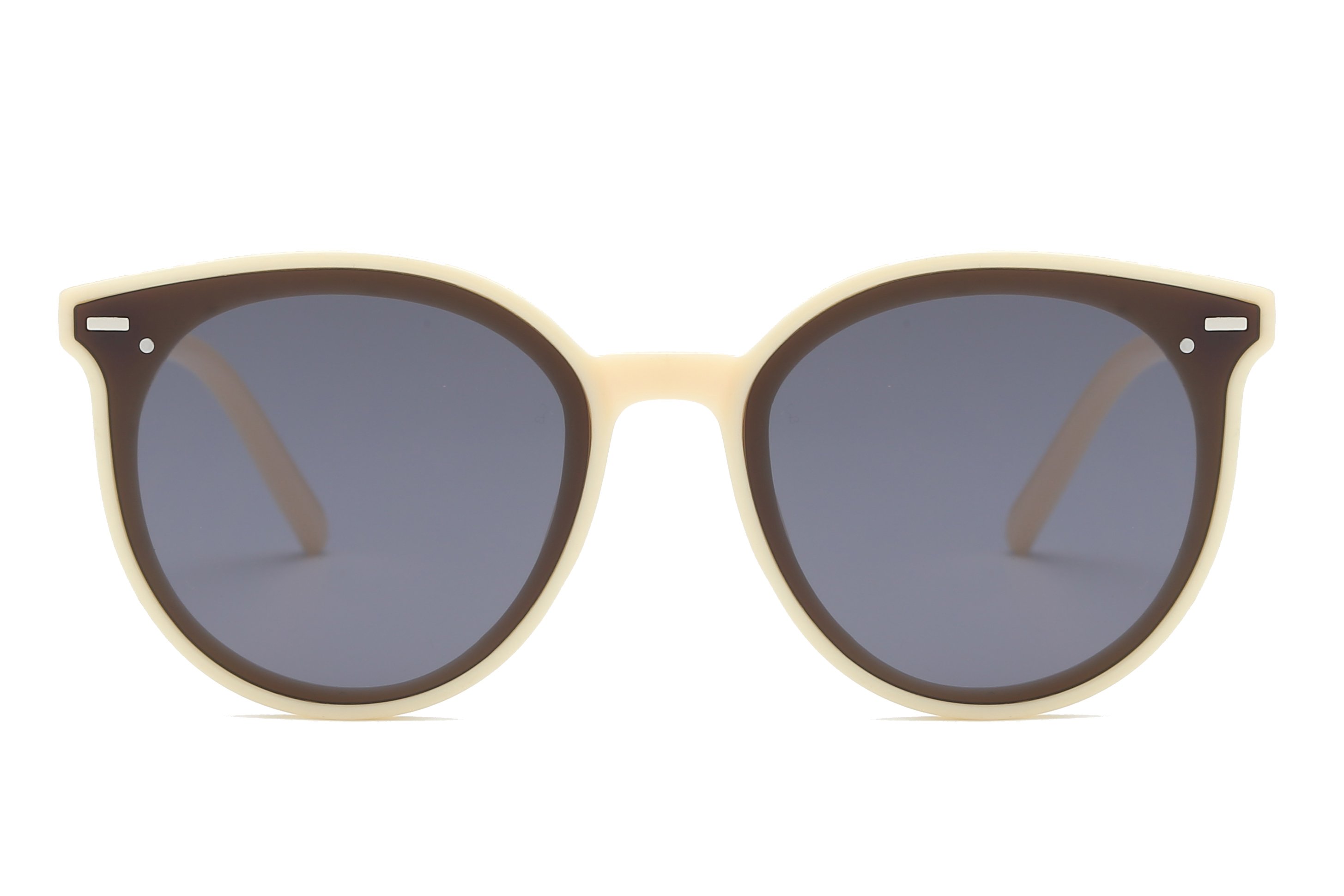 Yasmine sunglasses featuring a stylish plastic frame and polycarbonate lenses, designed for UV protection and comfort.