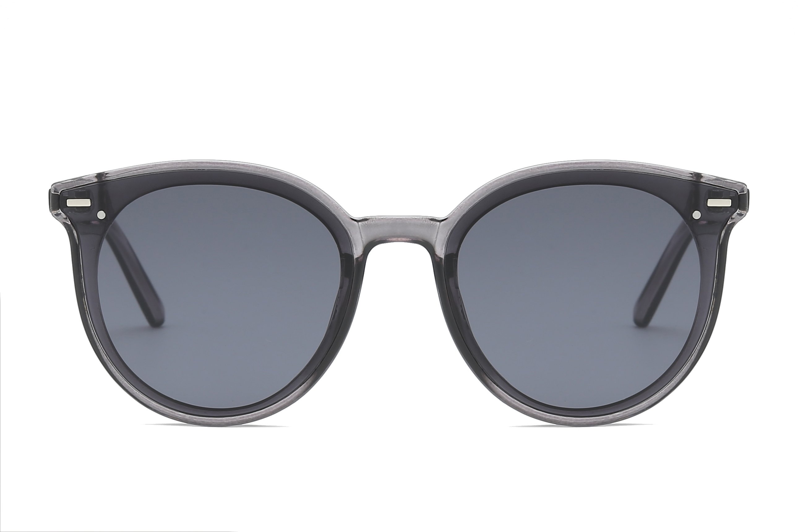 Yasmine sunglasses featuring a stylish plastic frame and polycarbonate lenses, designed for UV protection and comfort.