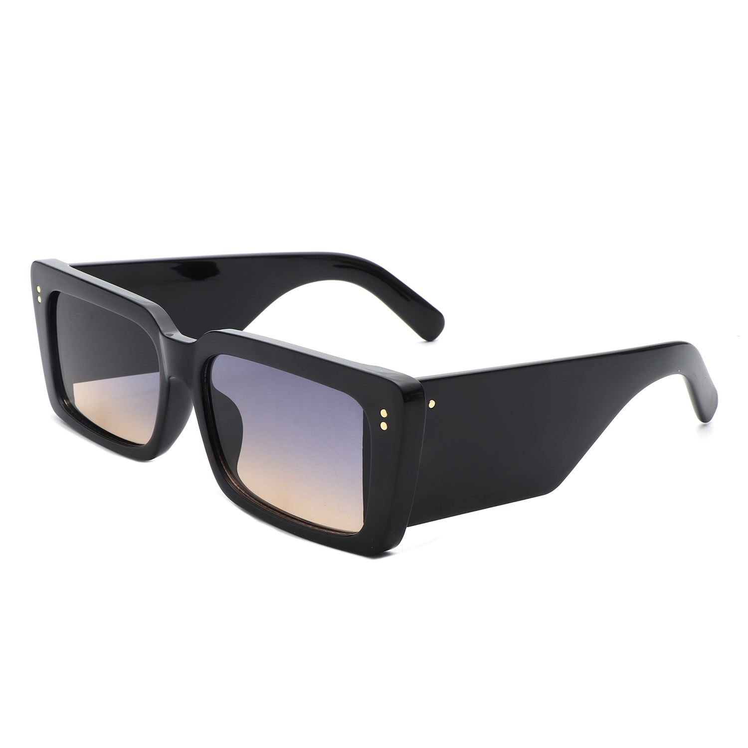 Yoplines Retro Rectangle Square Flat Top Tinted Sunglasses with a stylish design and UV protection.