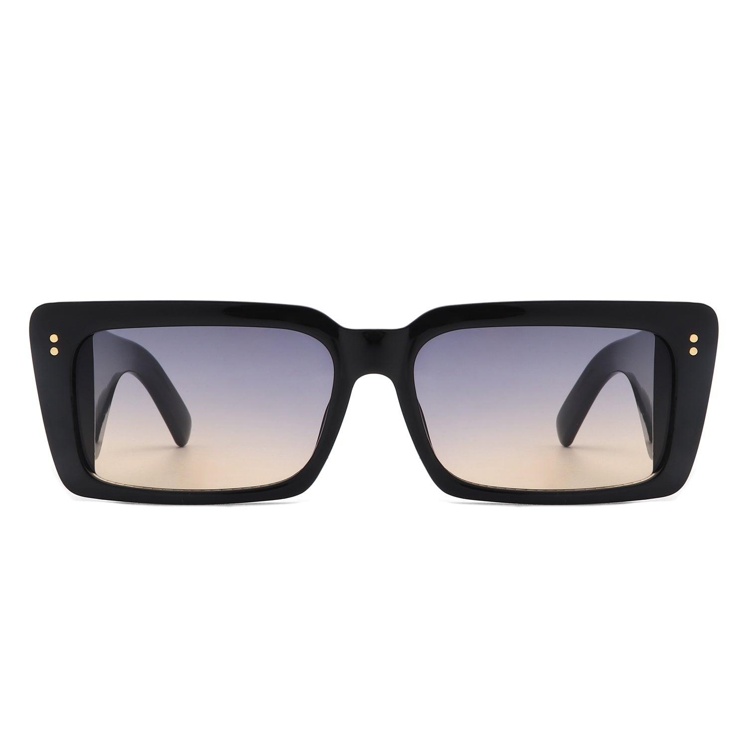 Yoplines Retro Rectangle Square Flat Top Tinted Sunglasses with a stylish design and UV protection.