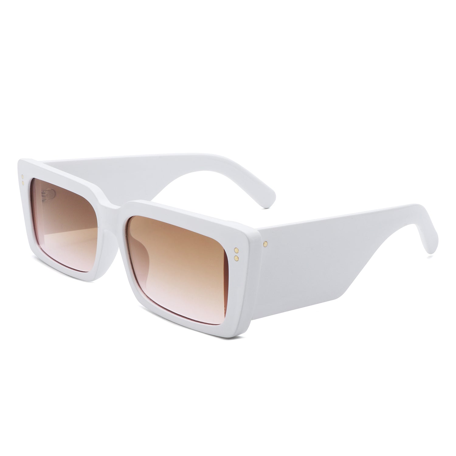 Yoplines Retro Rectangle Square Flat Top Tinted Sunglasses with a stylish design and UV protection.