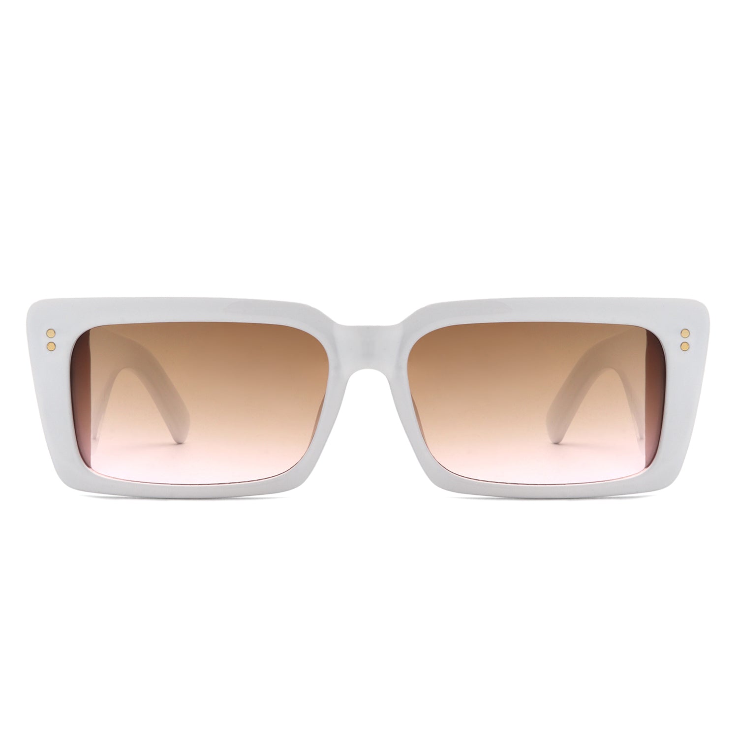 Yoplines Retro Rectangle Square Flat Top Tinted Sunglasses with a stylish design and UV protection.