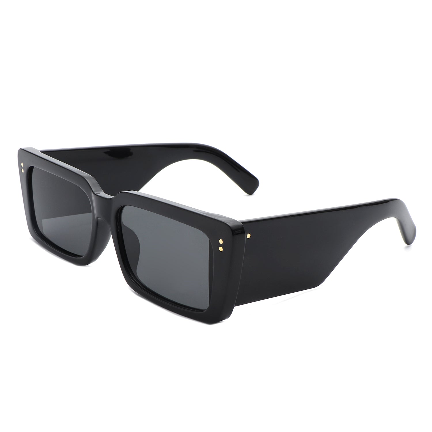 Yoplines Retro Rectangle Square Flat Top Tinted Sunglasses with a stylish design and UV protection.