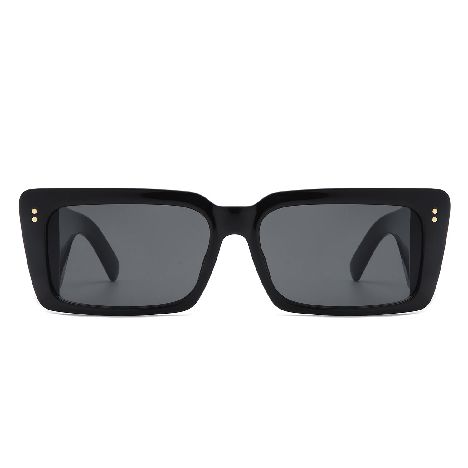 Yoplines Retro Rectangle Square Flat Top Tinted Sunglasses with a stylish design and UV protection.