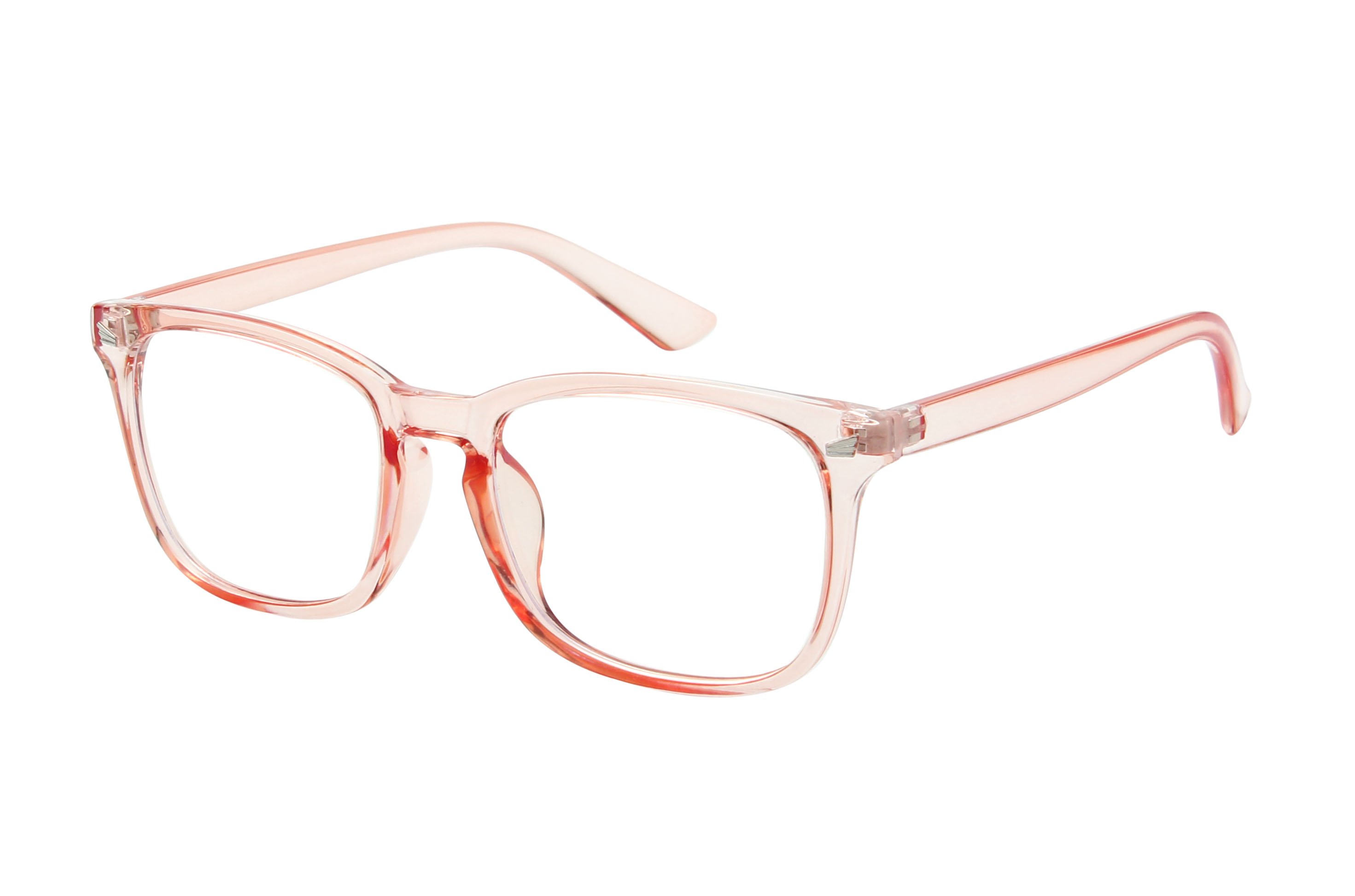 Zephyr Classic Rectangle Blue Light Glasses with a stylish plastic frame and clear lenses, designed for eye protection.