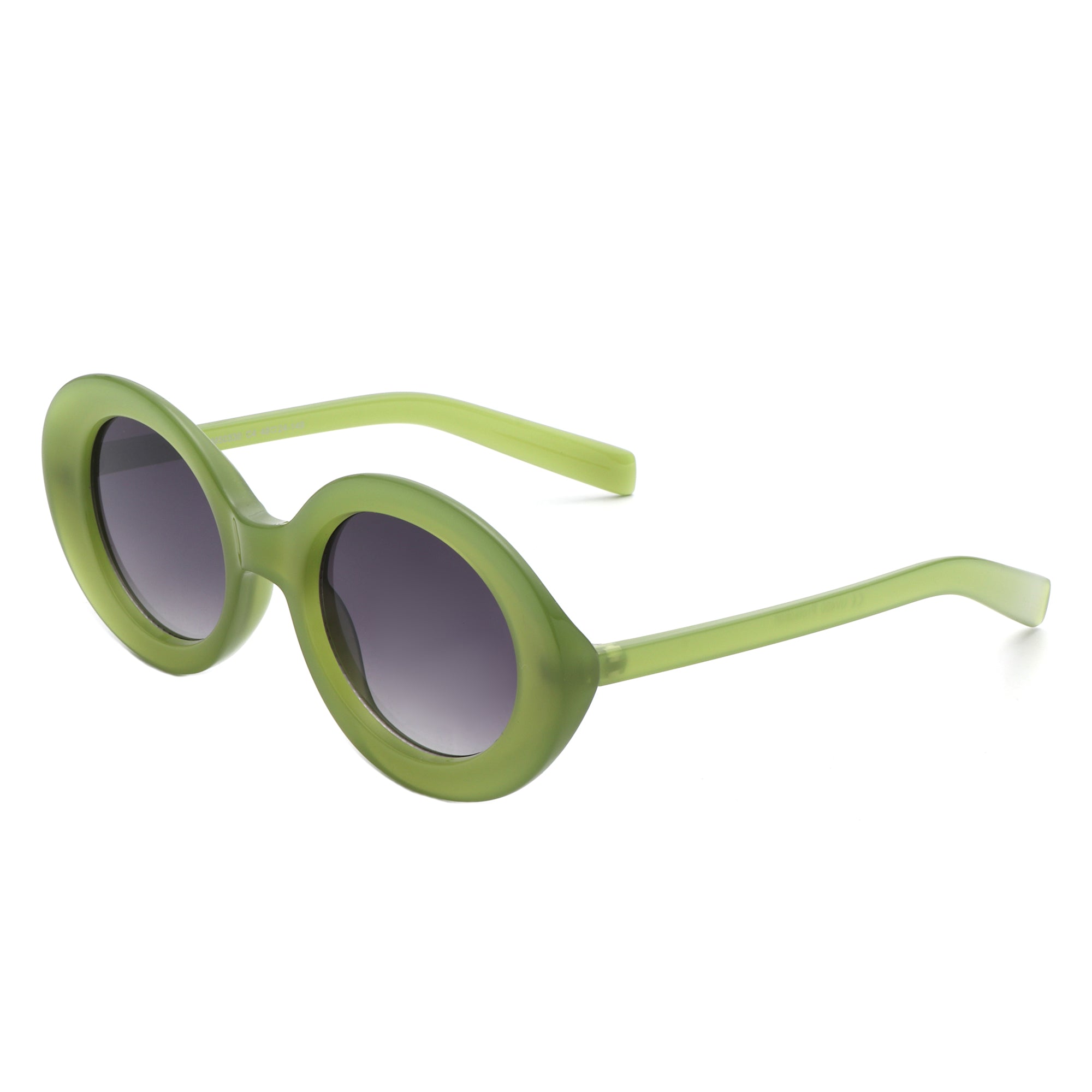 Zyriel Oval Retro Fashion-Inspired Round Sunglasses with a stylish round frame and oval contour, perfect for sunny days.