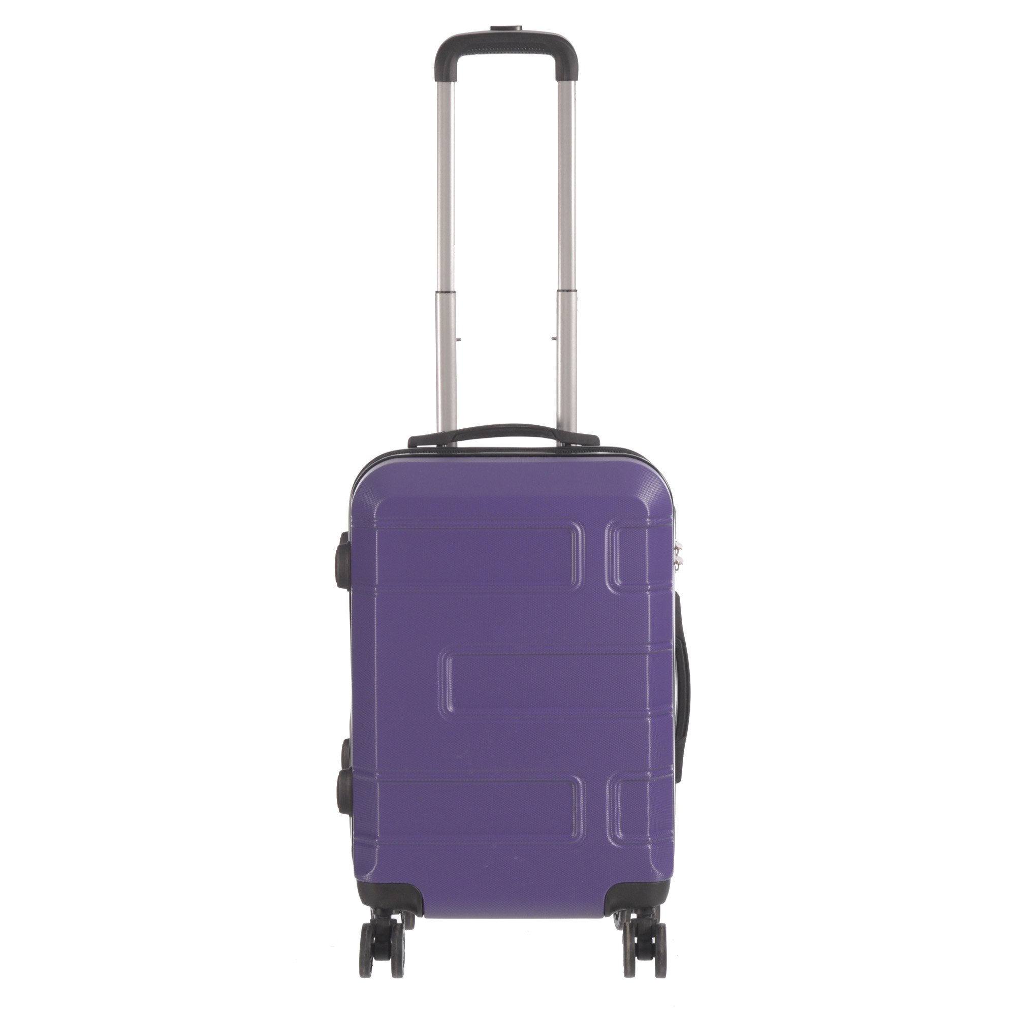 20-inch carry-on luggage from the Deco Collection in various colors, showcasing its stylish design and durable features.