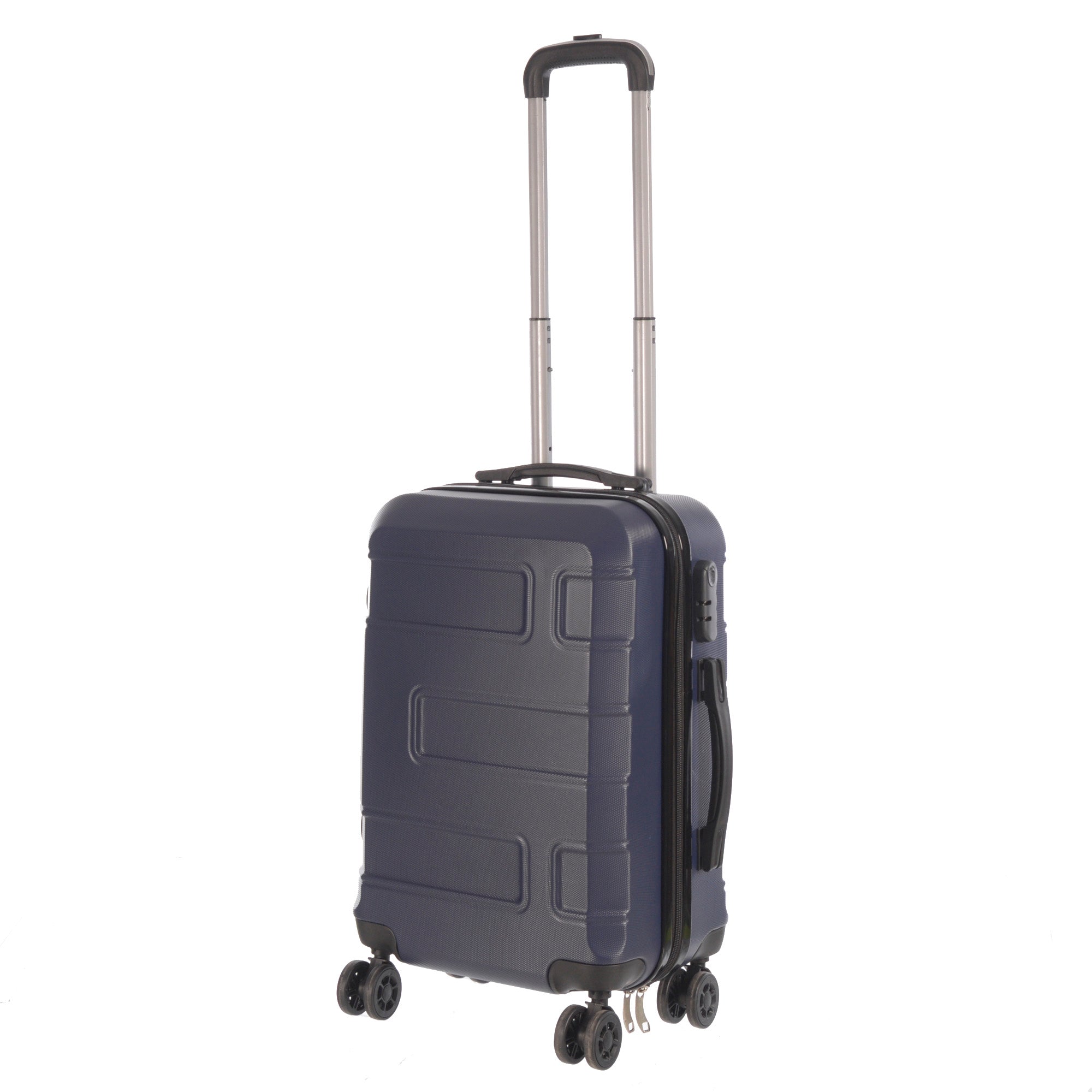 20-inch carry-on luggage from the Deco Collection in various colors, showcasing its stylish design and durable features.