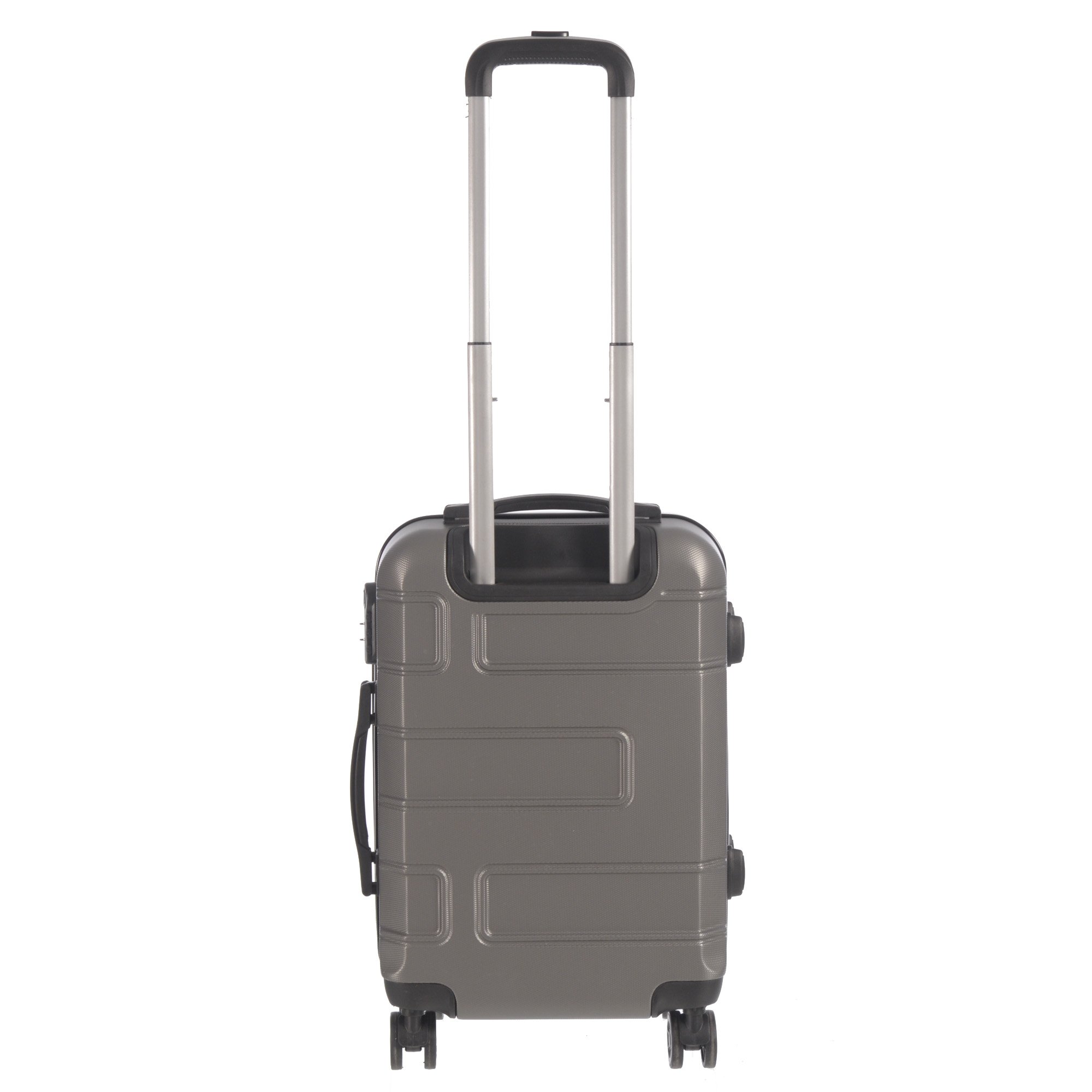 20-inch carry-on luggage from the Deco Collection in various colors, showcasing its stylish design and durable features.