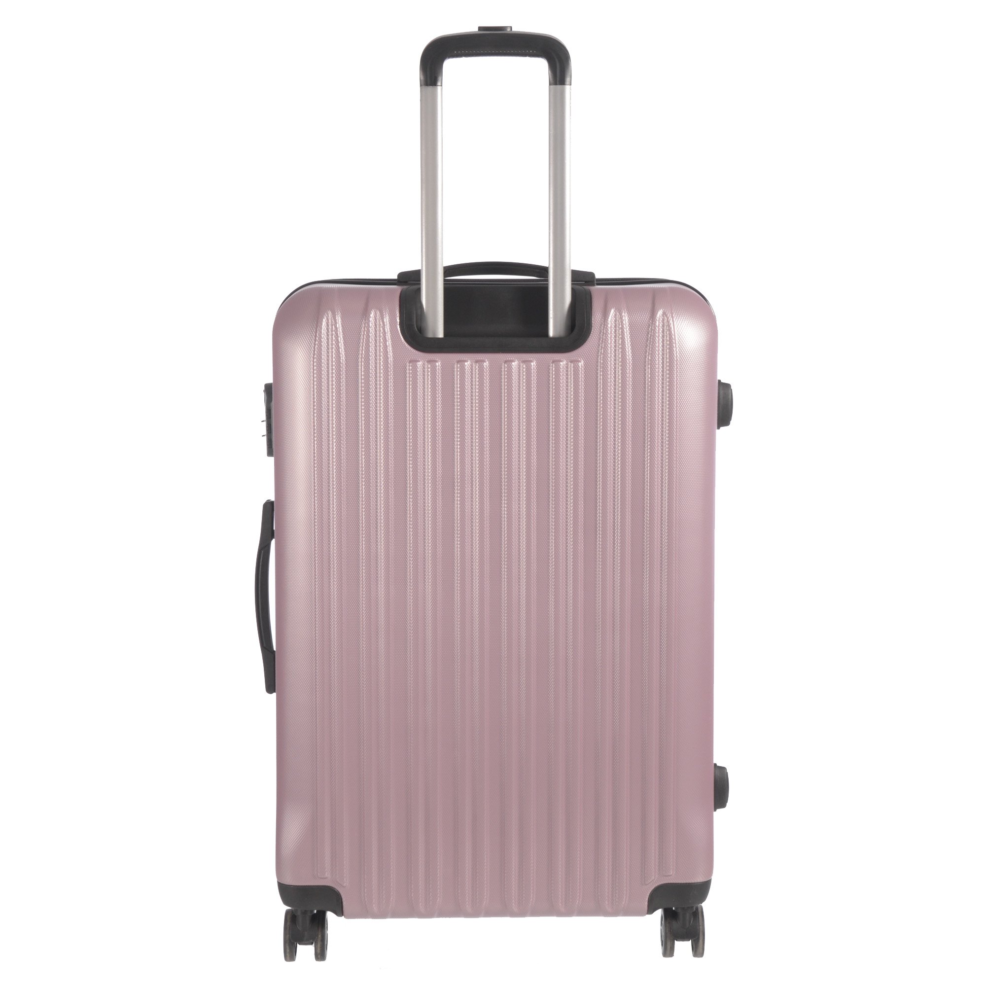 3 Piece Luggage Set Grove Collection featuring durable ABS outer shell, spinner wheels, and vibrant color options.