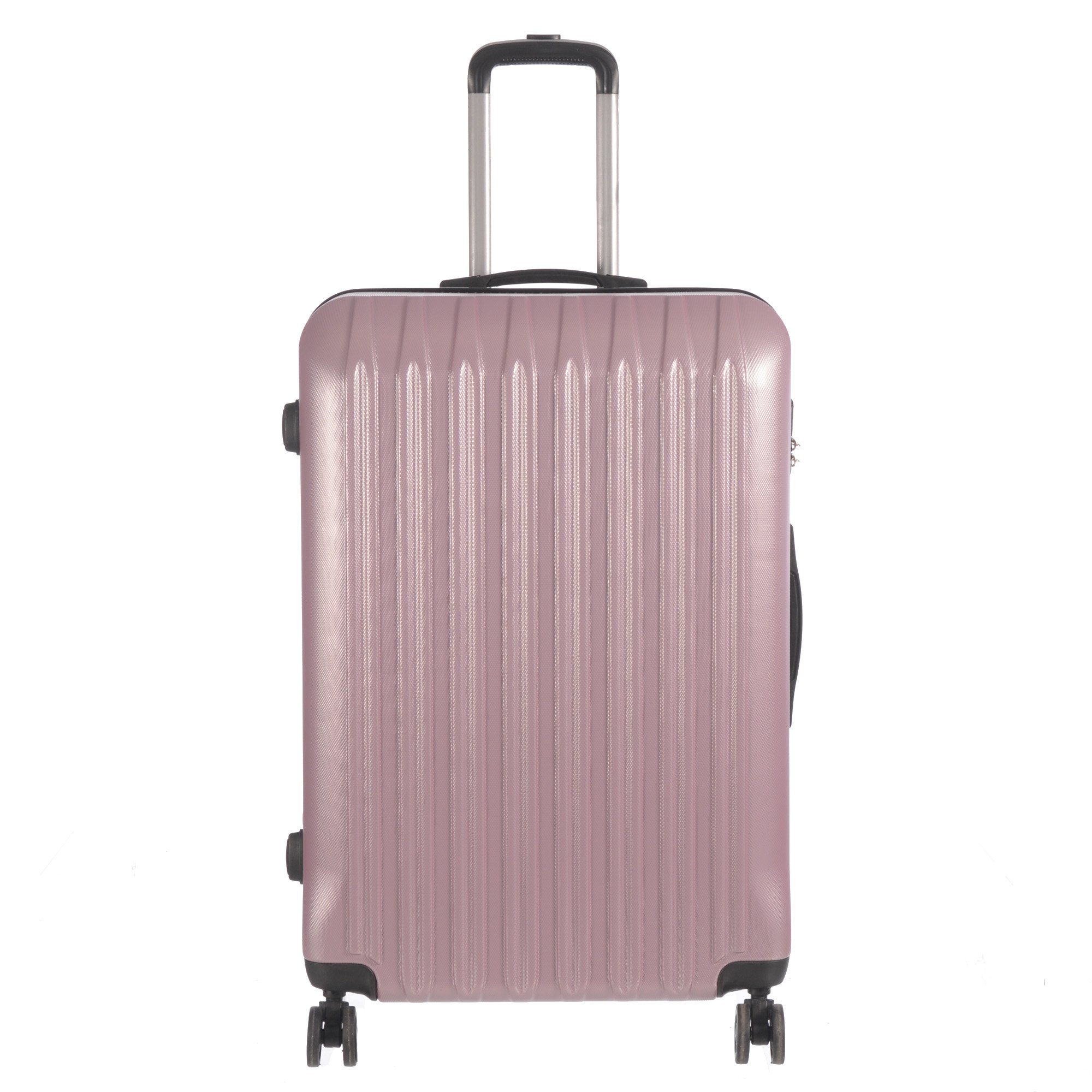 3 Piece Luggage Set Grove Collection featuring durable ABS outer shell, spinner wheels, and vibrant color options.