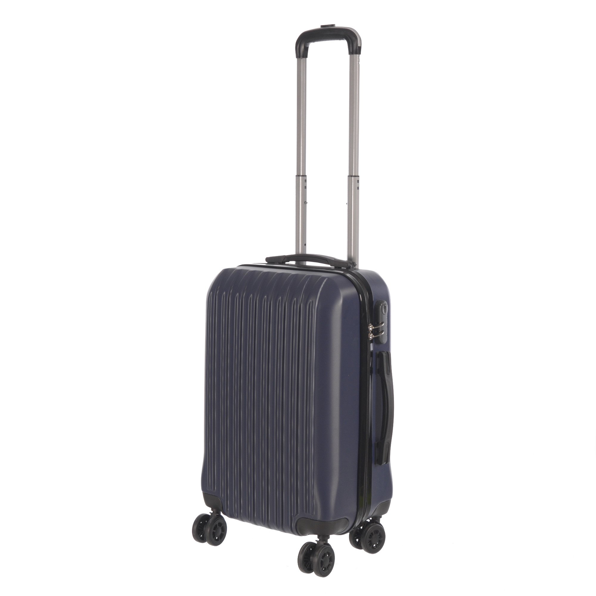 3 Piece Luggage Set Grove Collection featuring durable ABS outer shell, spinner wheels, and vibrant color options.