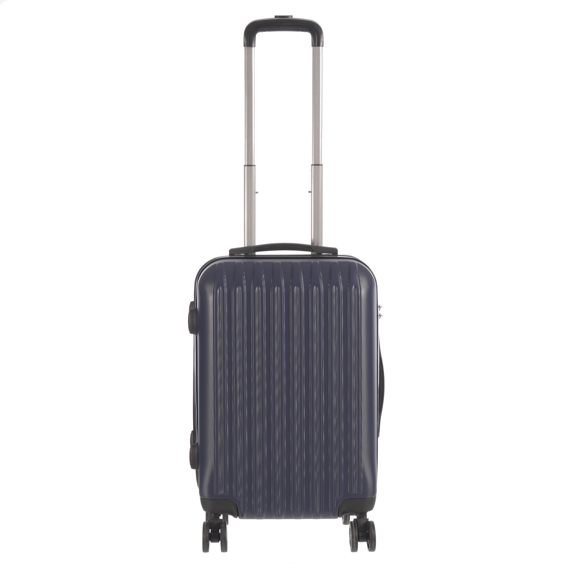 3 Piece Luggage Set Grove Collection featuring durable ABS outer shell, spinner wheels, and vibrant color options.