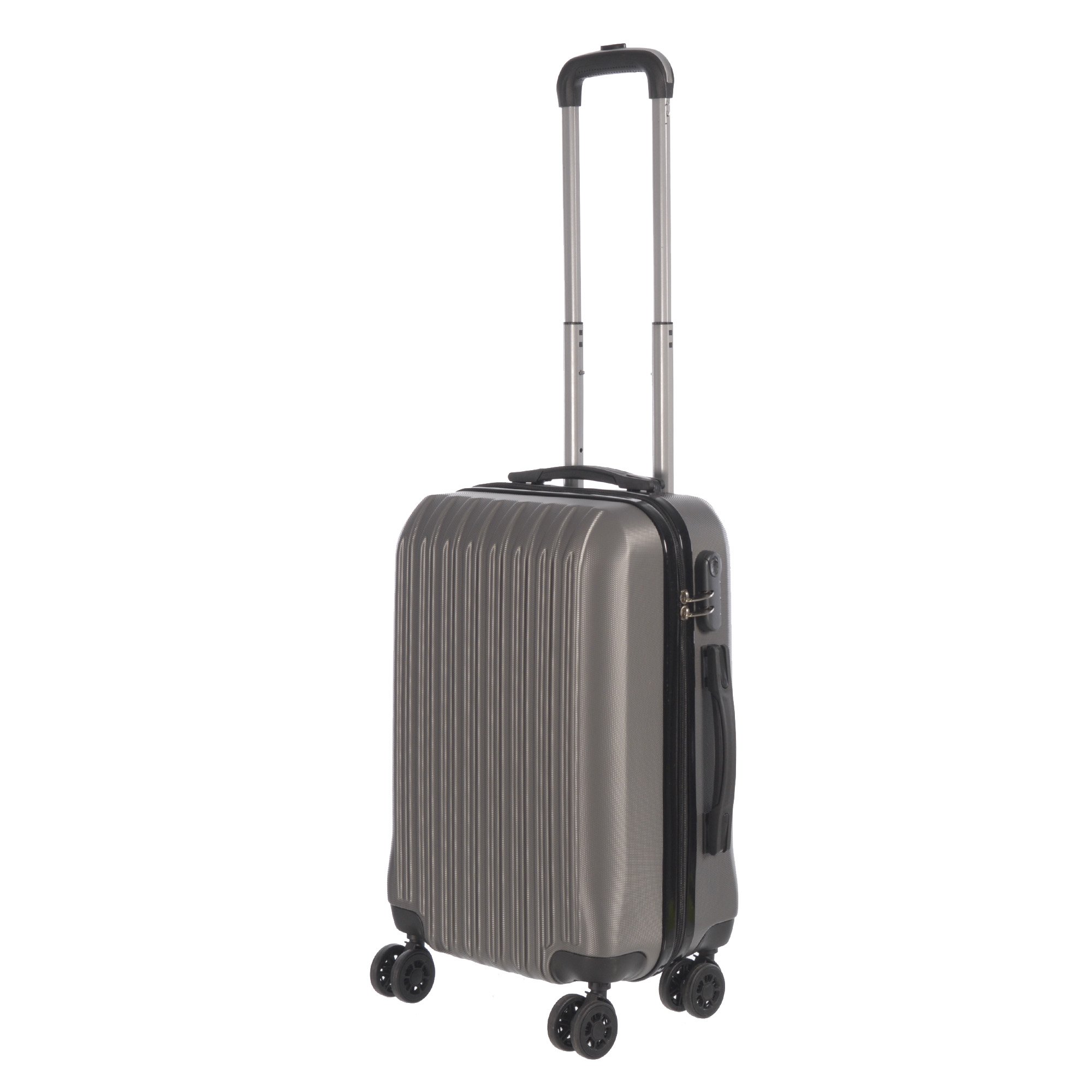 3 Piece Luggage Set Grove Collection featuring durable ABS outer shell, spinner wheels, and vibrant color options.