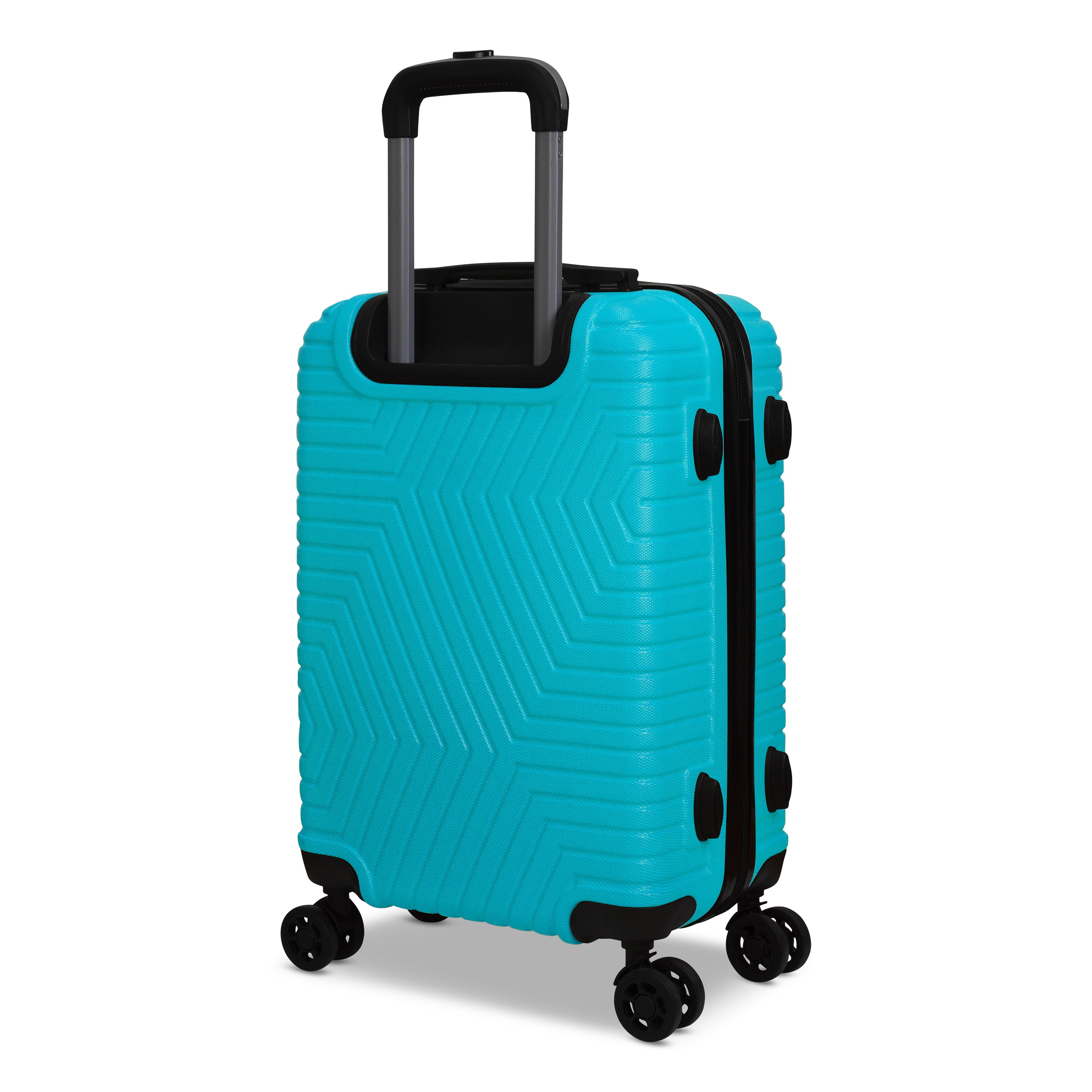 3 Piece Luggage Set Lattitude Collection featuring durable ABS outer shell, spinner wheels, and vibrant color options.