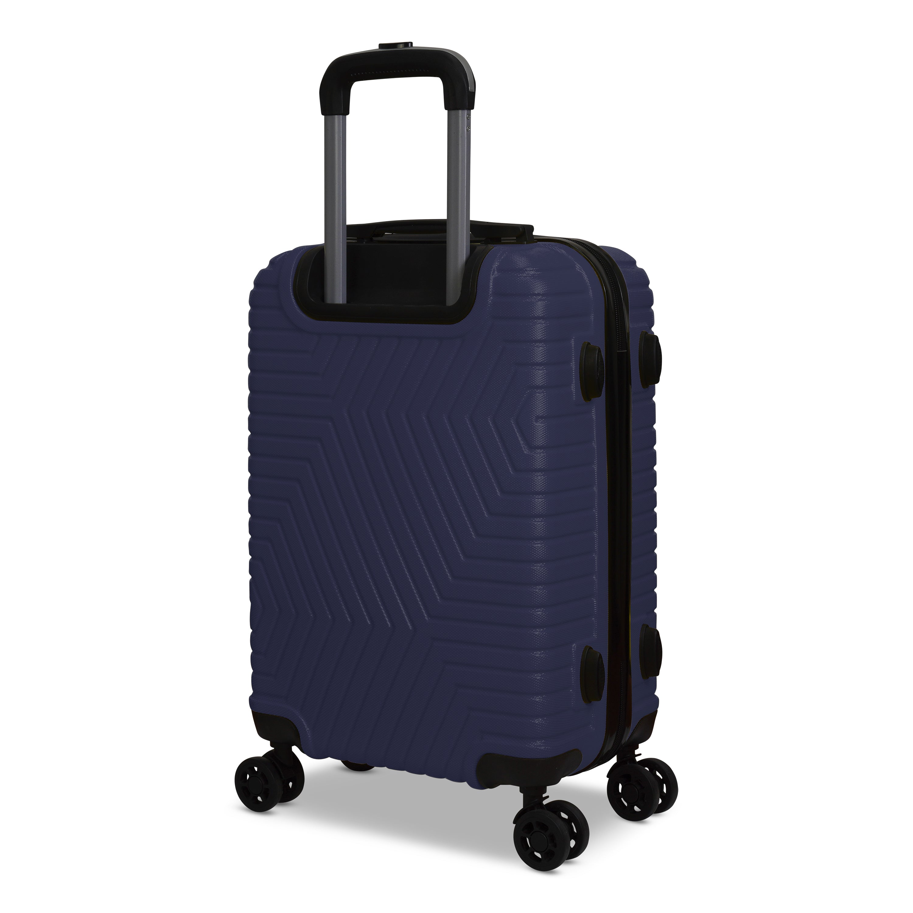 3 Piece Luggage Set Lattitude Collection featuring durable ABS outer shell, spinner wheels, and vibrant color options.