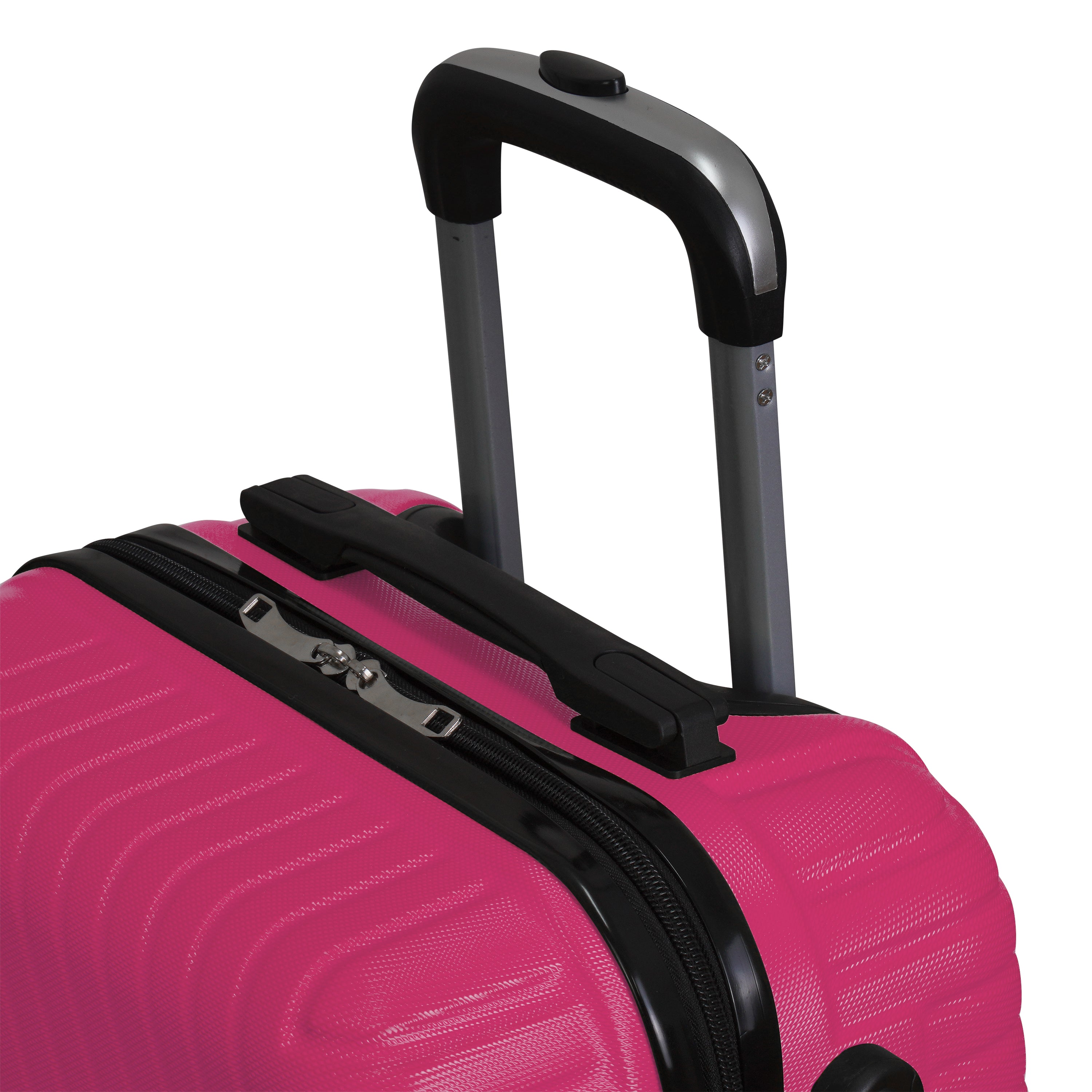 3 Piece Luggage Set Lattitude Collection featuring durable ABS outer shell, spinner wheels, and vibrant color options.